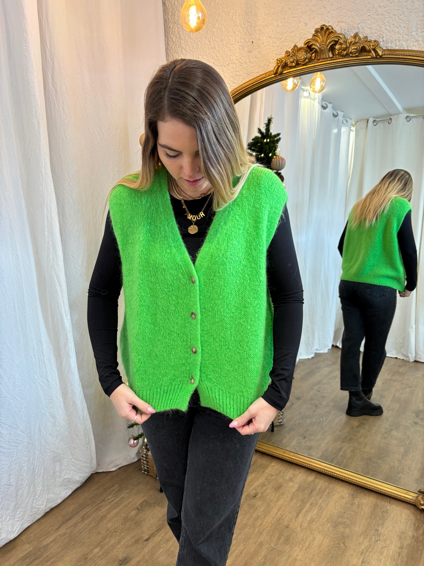 15 - Gilet TOM Vert fluo