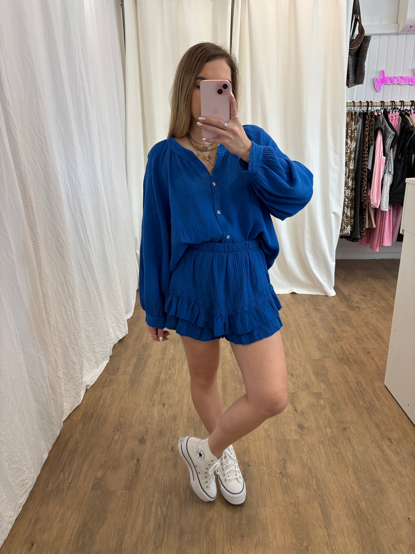 Short LYA Bleu électrique