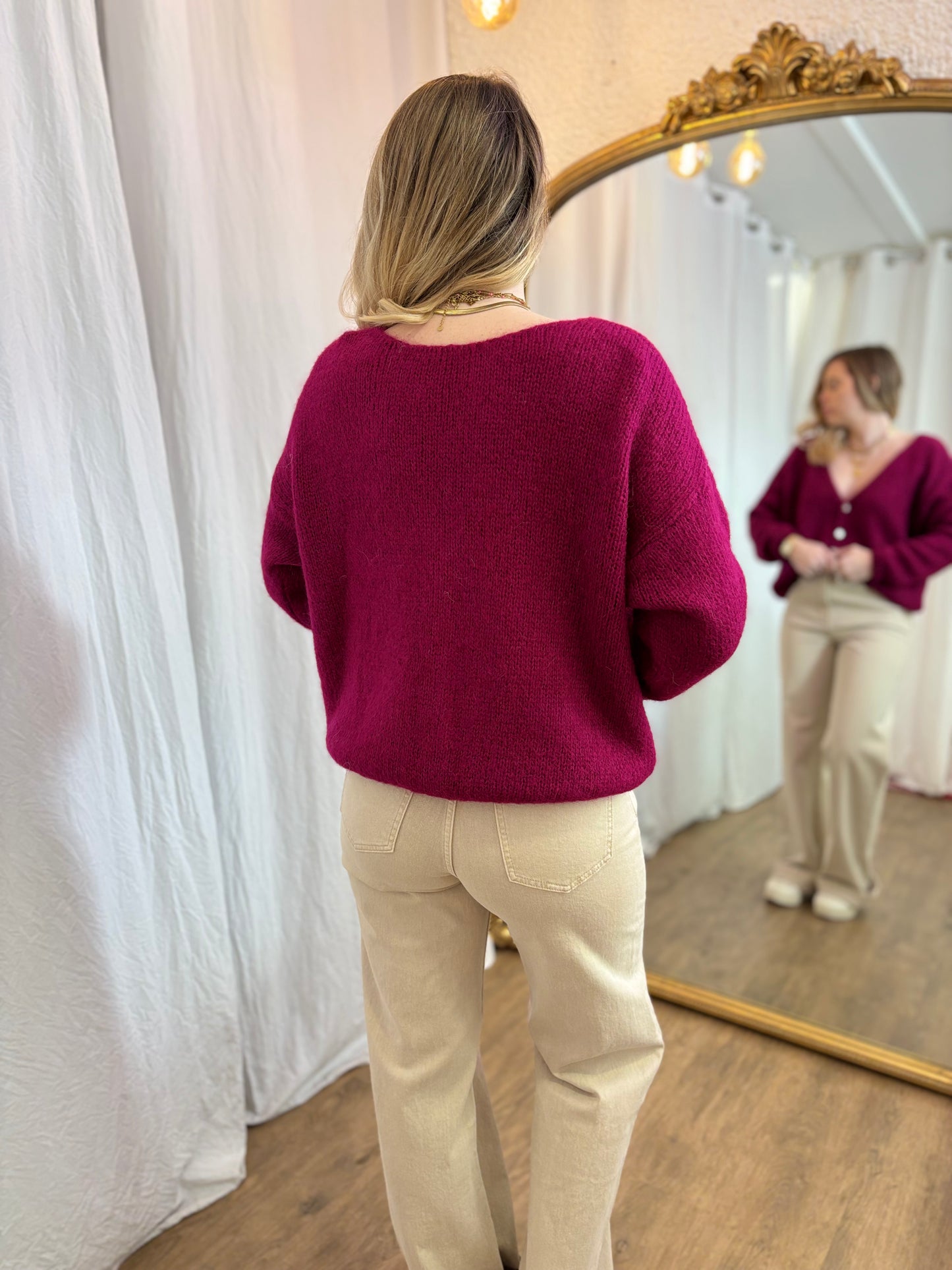 60 - Gilet LOU - Fushia violet đ§Ą