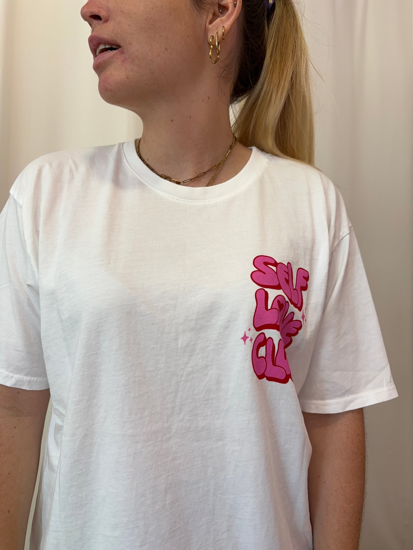 T-shirt SELF LOVE Blanc