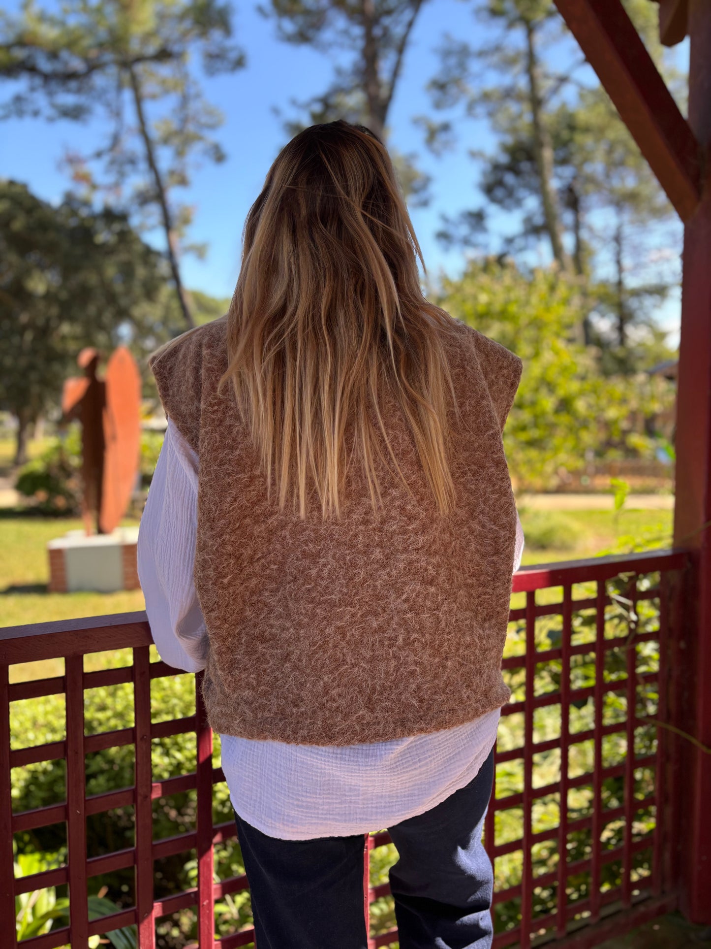 Veste sans manches LILI Camel