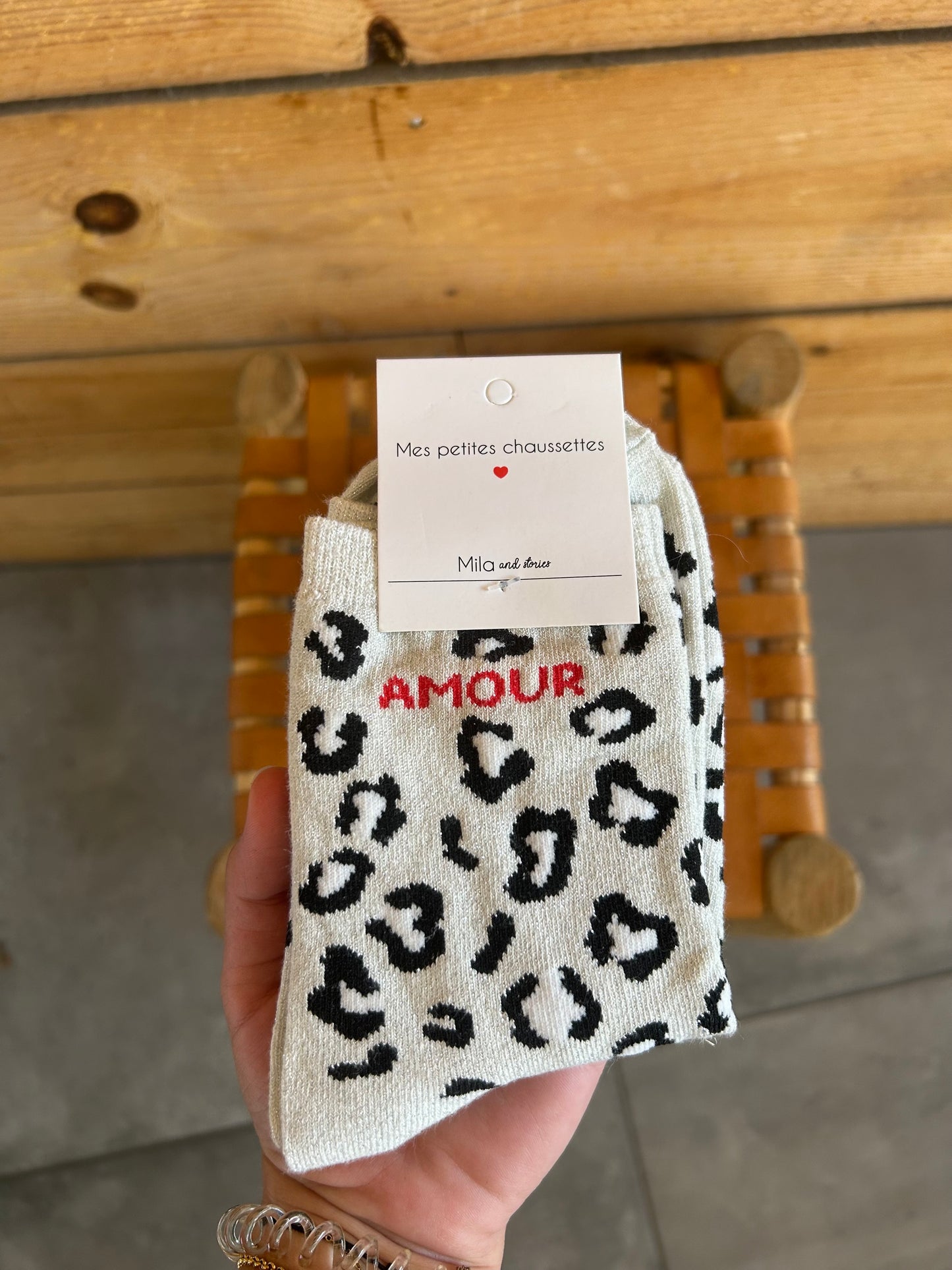 Chaussettes AMOUR léopard
