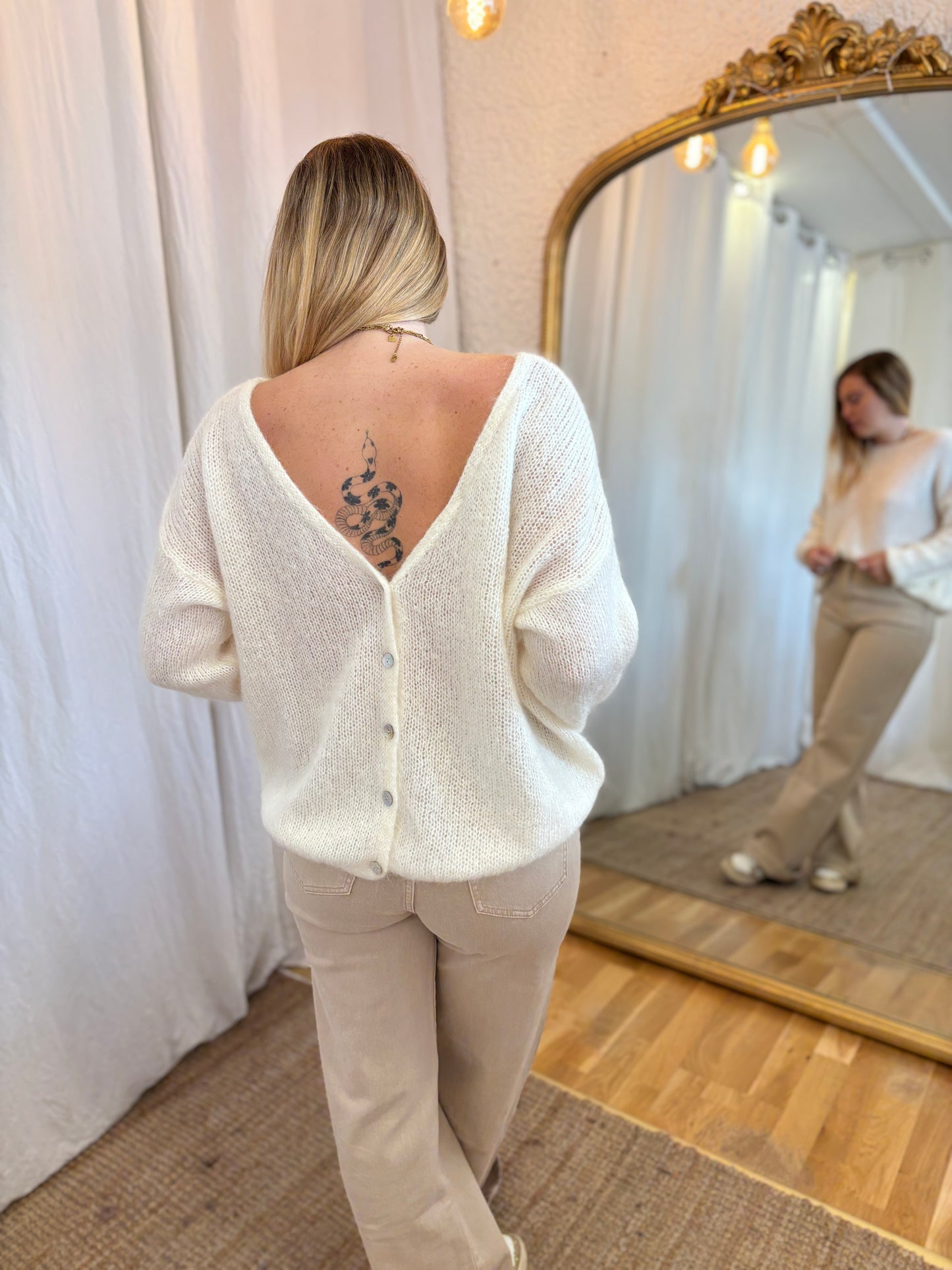 38 - Gilet LOU - Écru 🧡