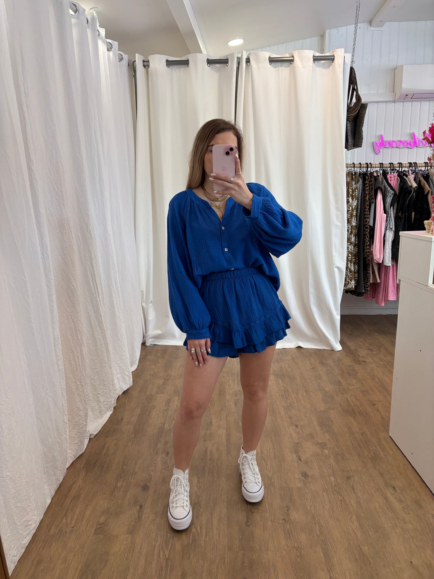 Short LYA Bleu électrique