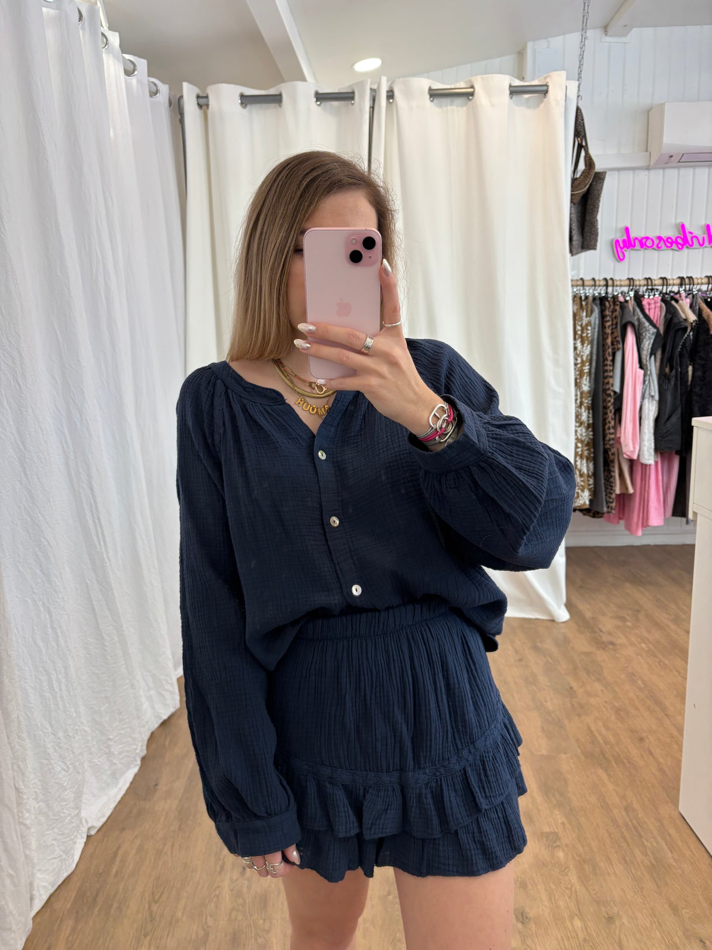 Blouse LYA Bleu marine