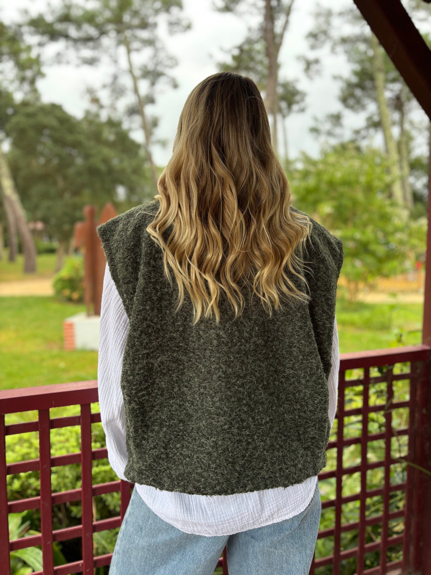 Veste sans manches LILI Kaki