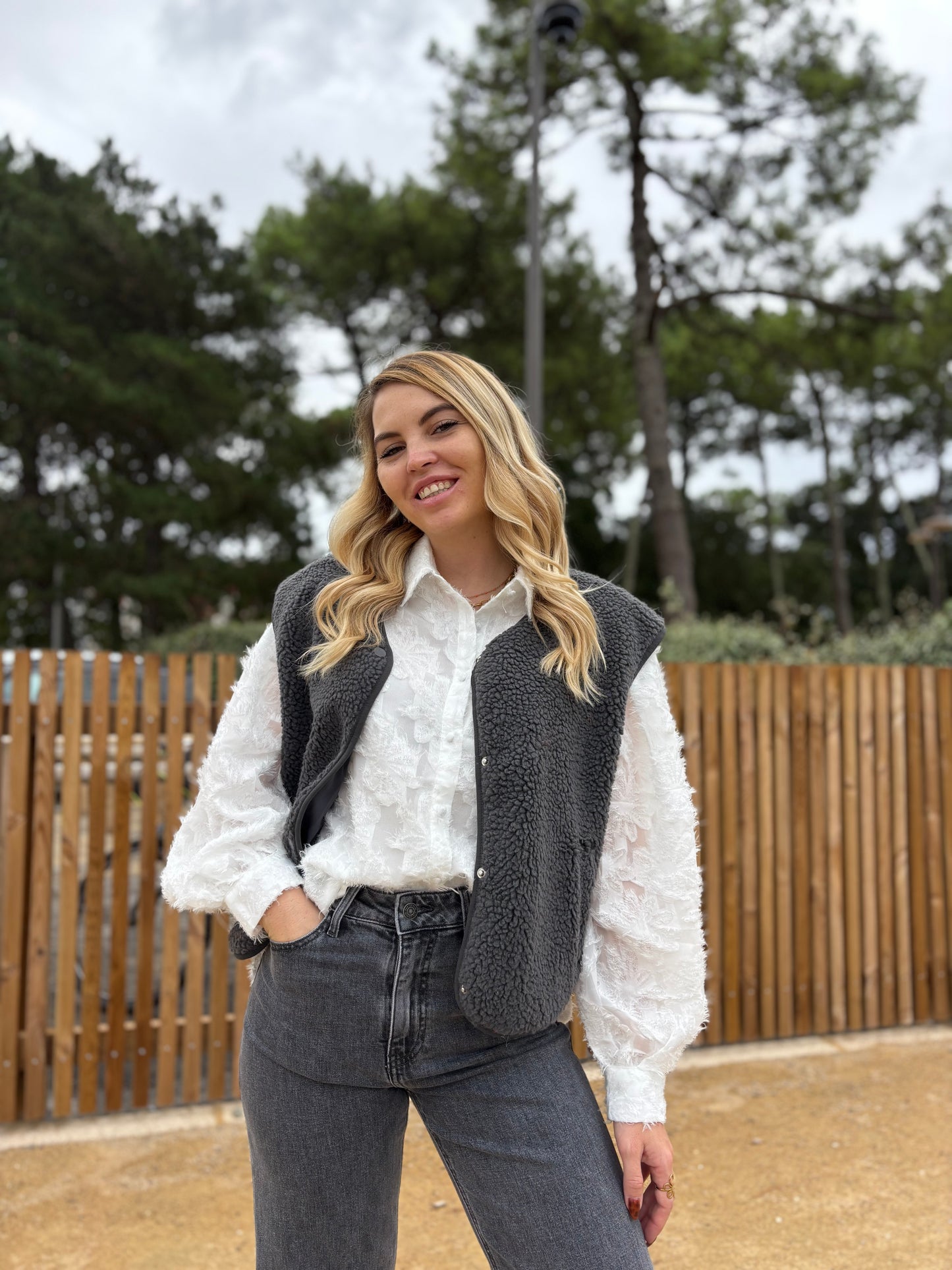 Veste sans manches ABY Gris foncé
