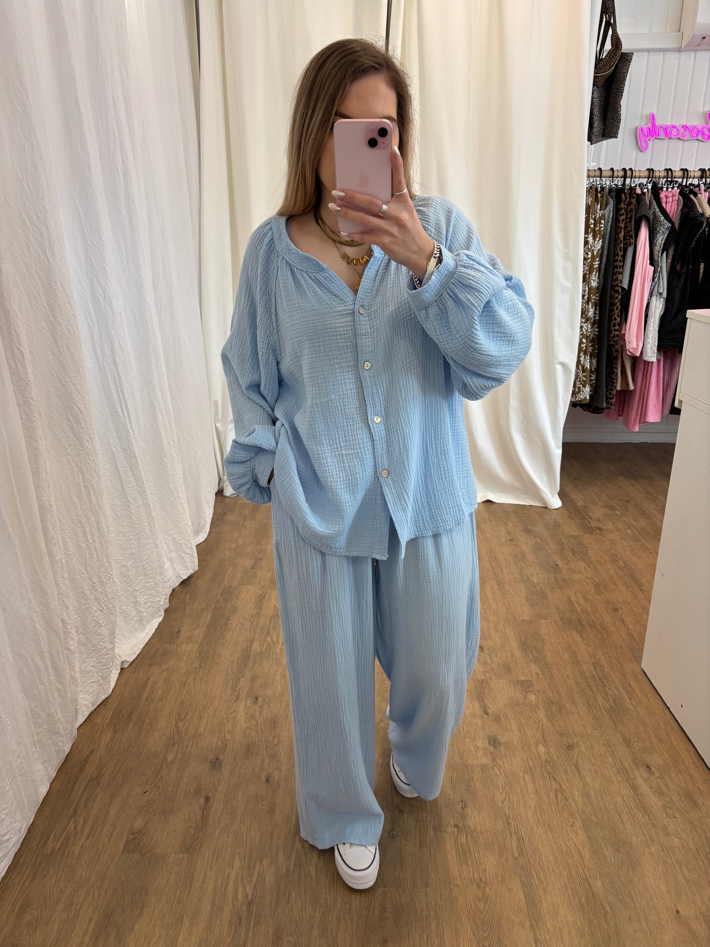 Pantalon LYA Bleu ciel
