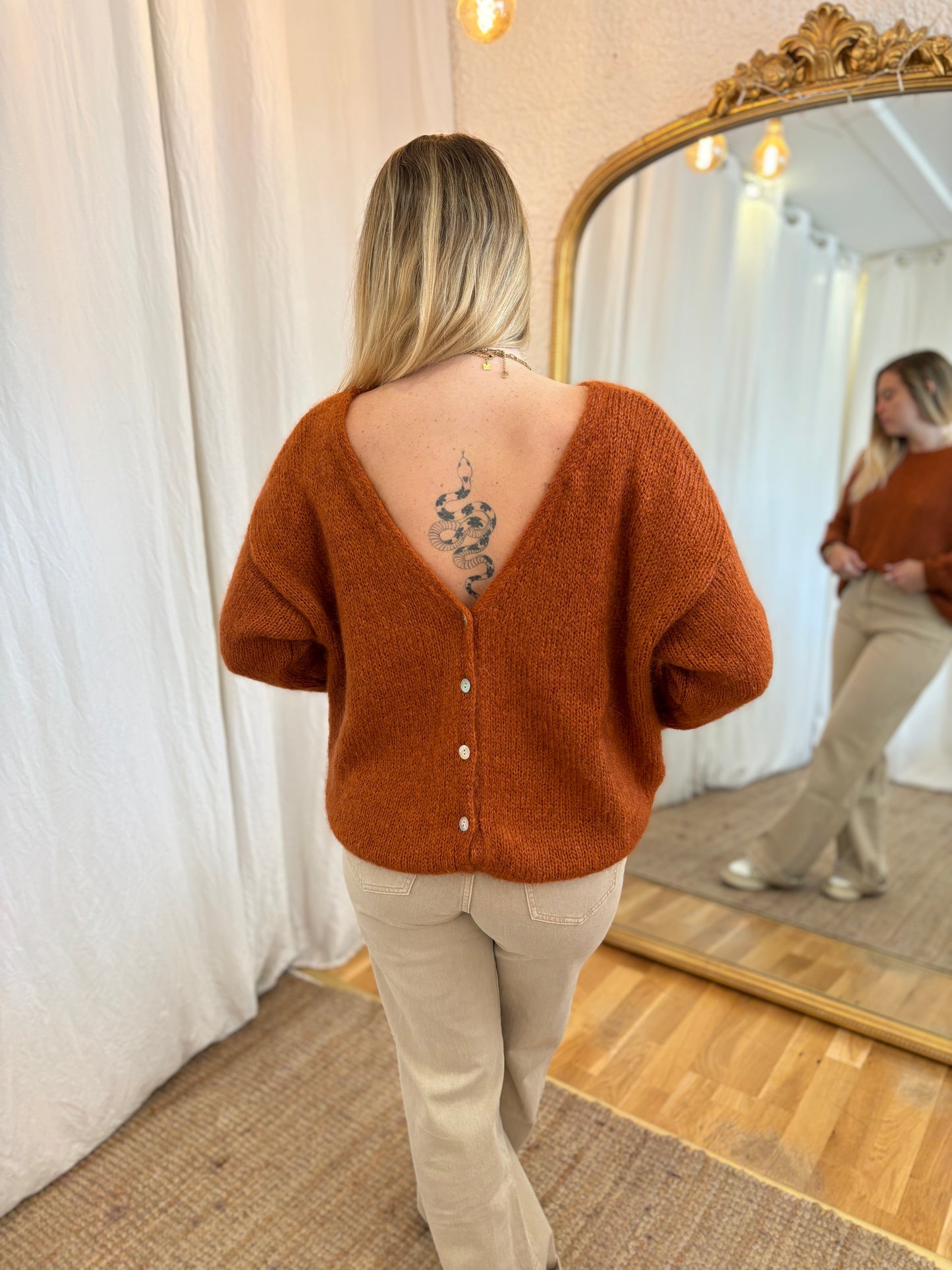 53- Gilet LOU - Biscotte 🧡