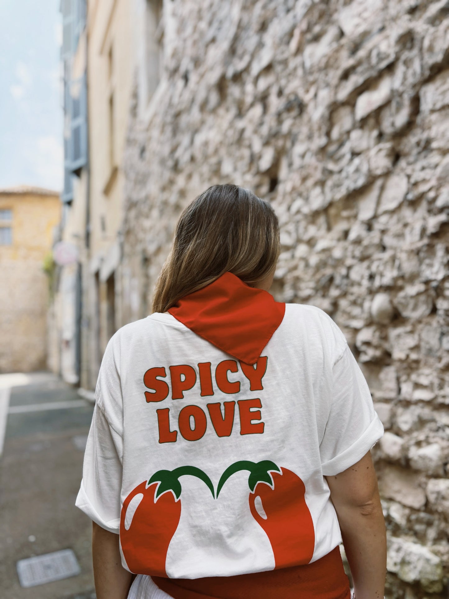 T-shirt SPICY LOVE Blanc