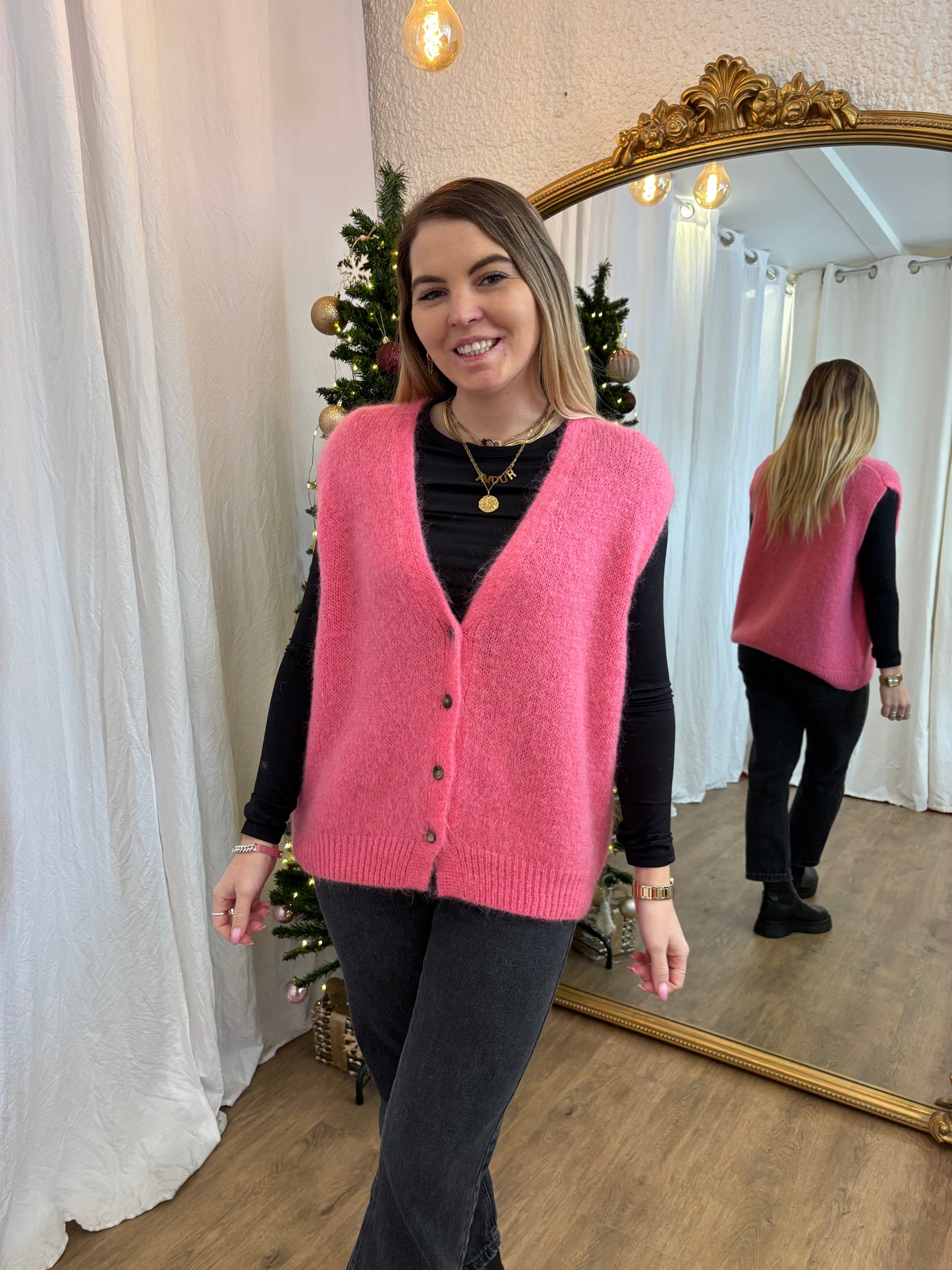 9 - Gilet TOM Rose malabar