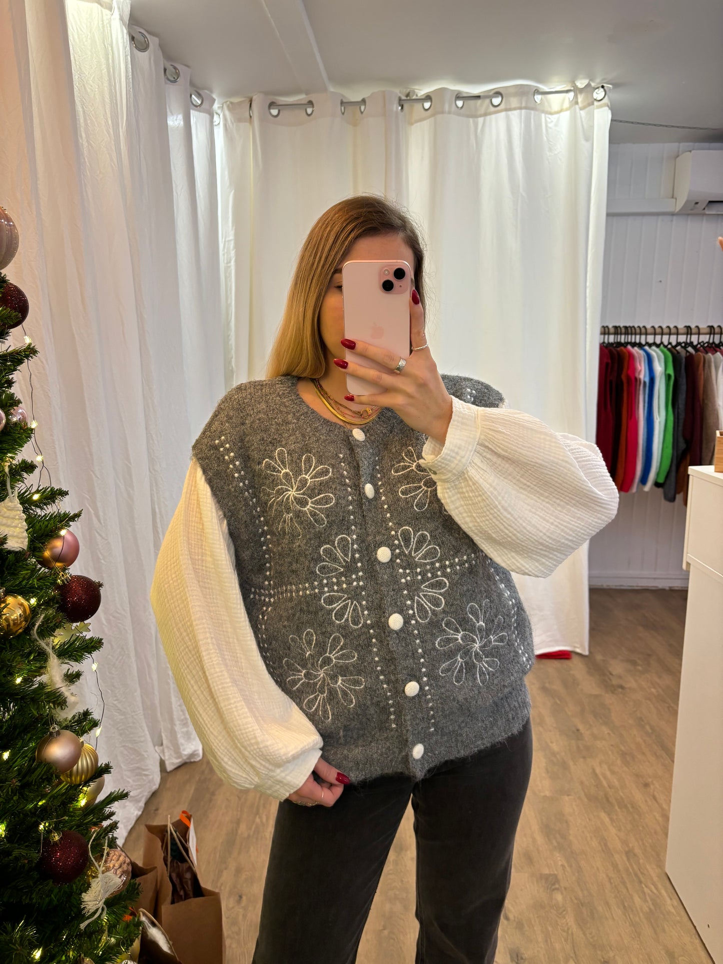 Gilet ALBA sans manches Gris