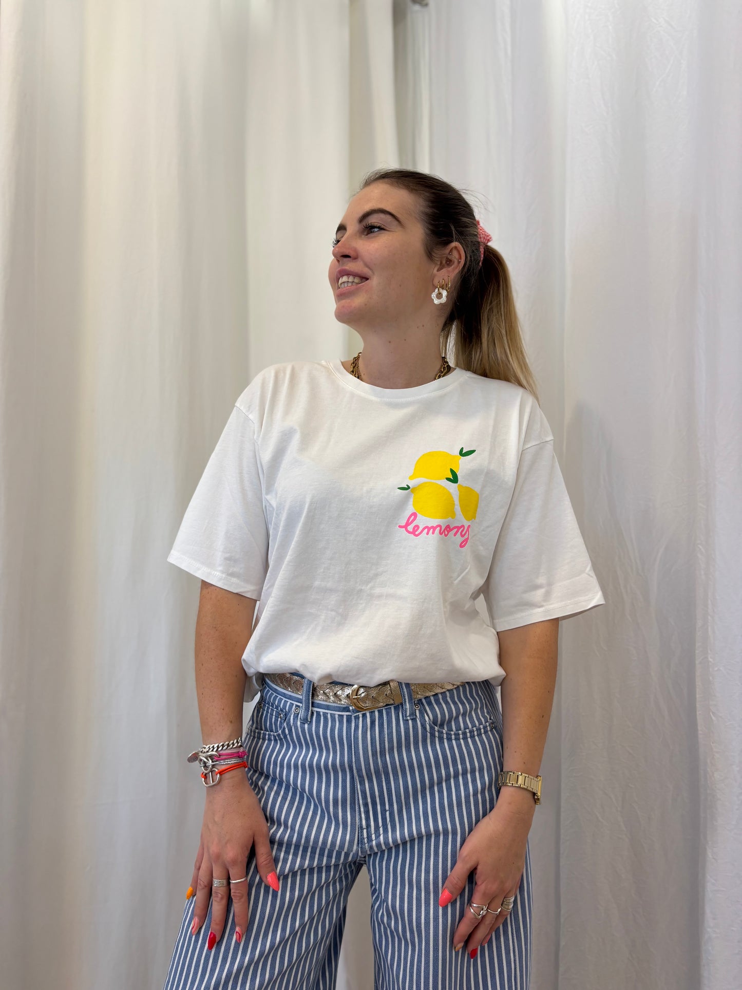 T-shirt LEMONS Blanc