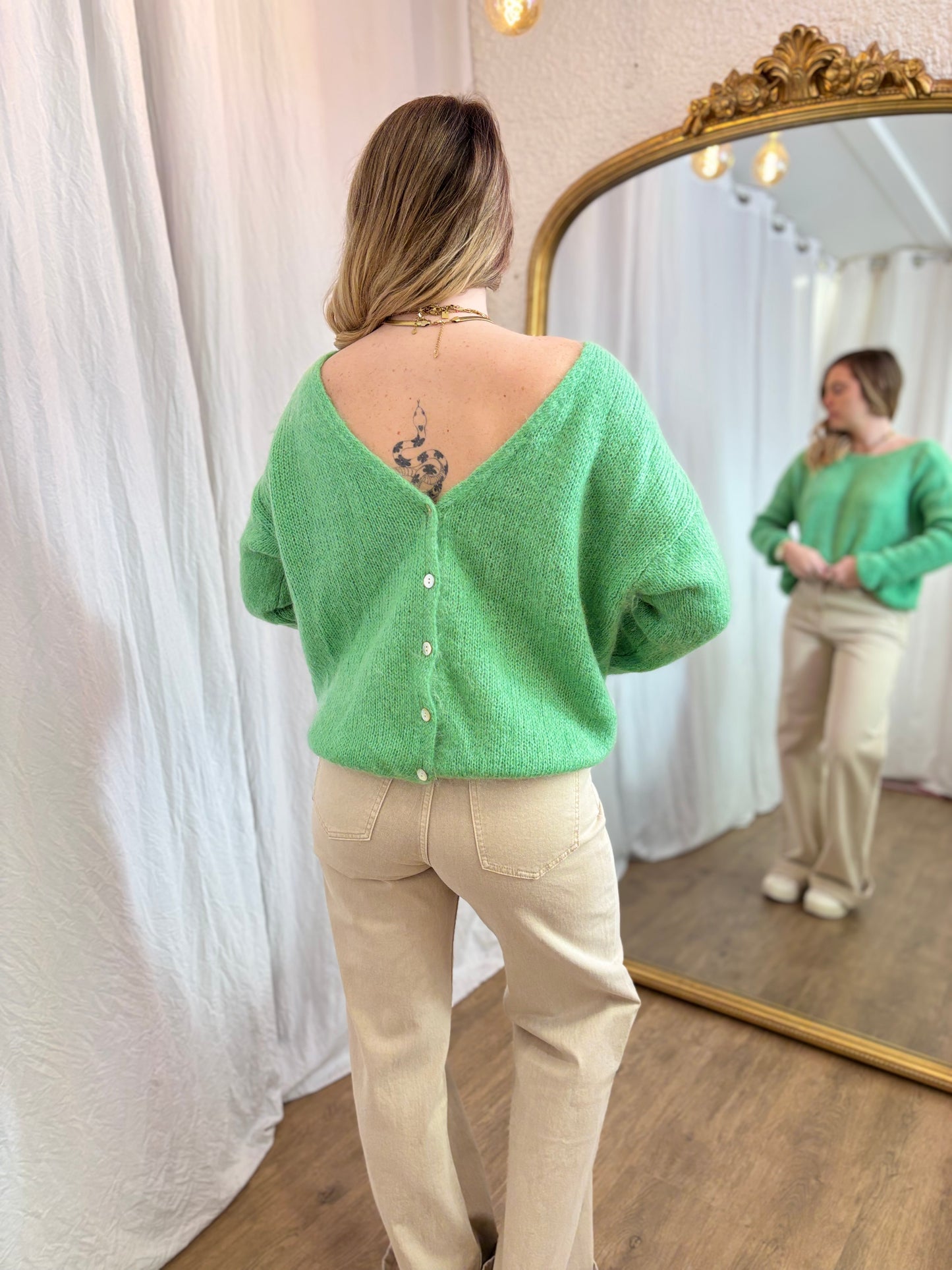 71 - Gilet LOU - Vert clair flash đ§Ą