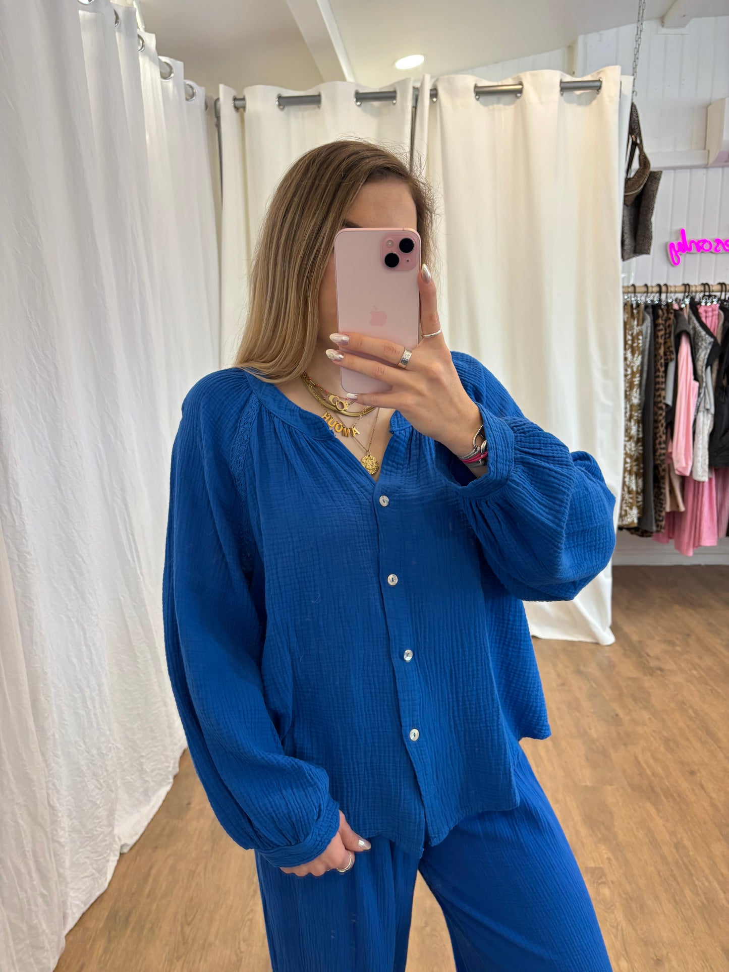 Blouse LYA Bleu électrique