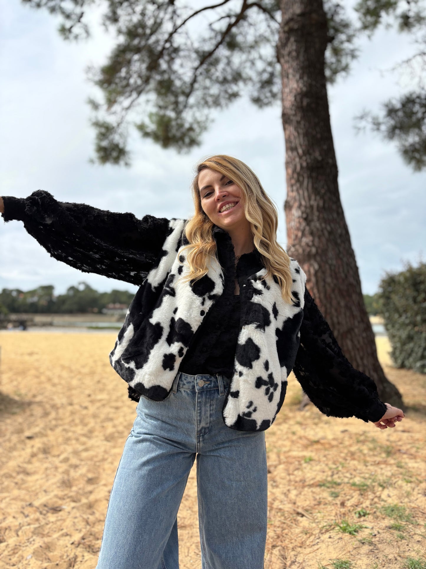 Veste sans manches MYO Vache noir