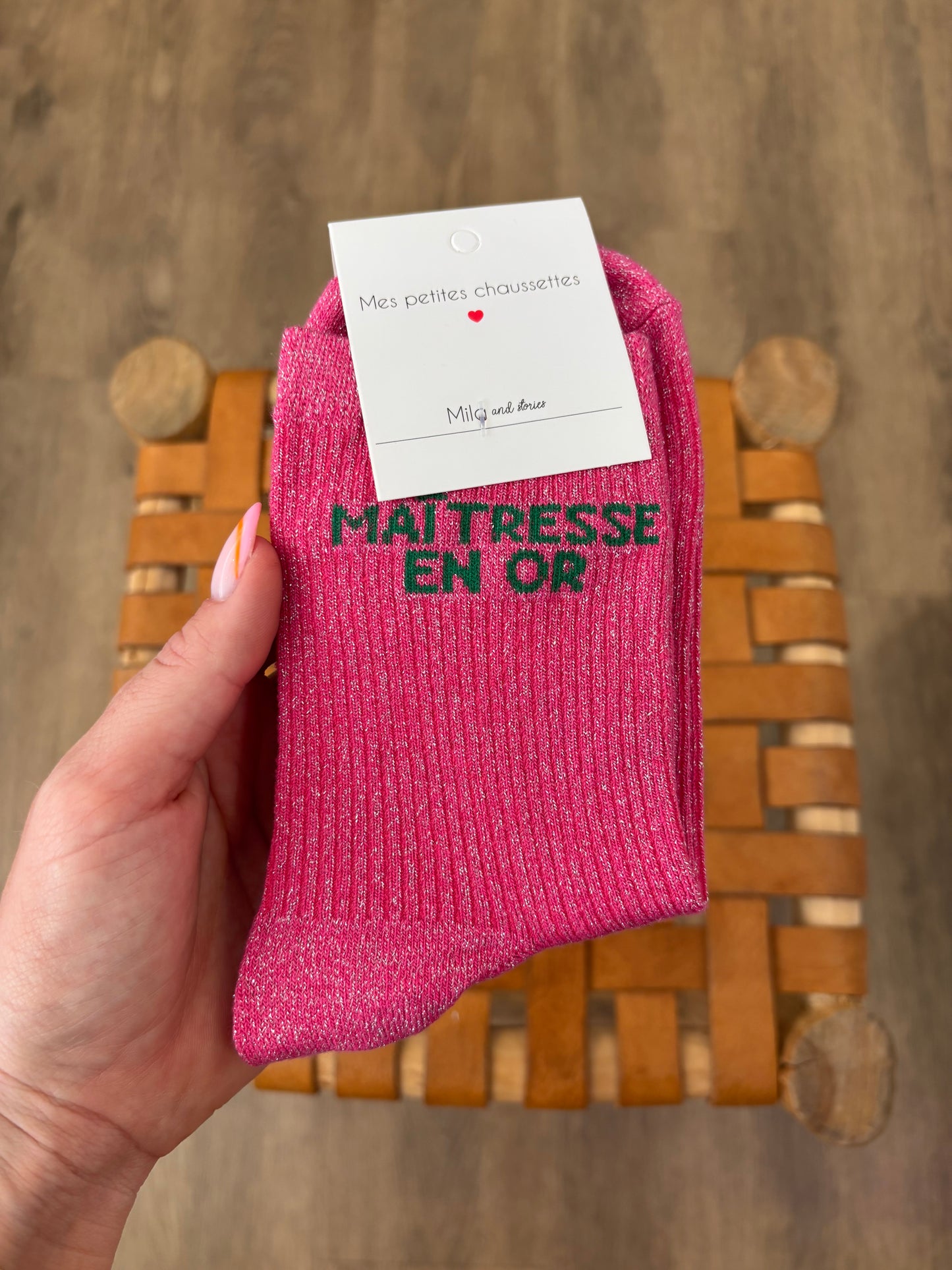 Chaussettes MAÎTRESSE EN OR montante