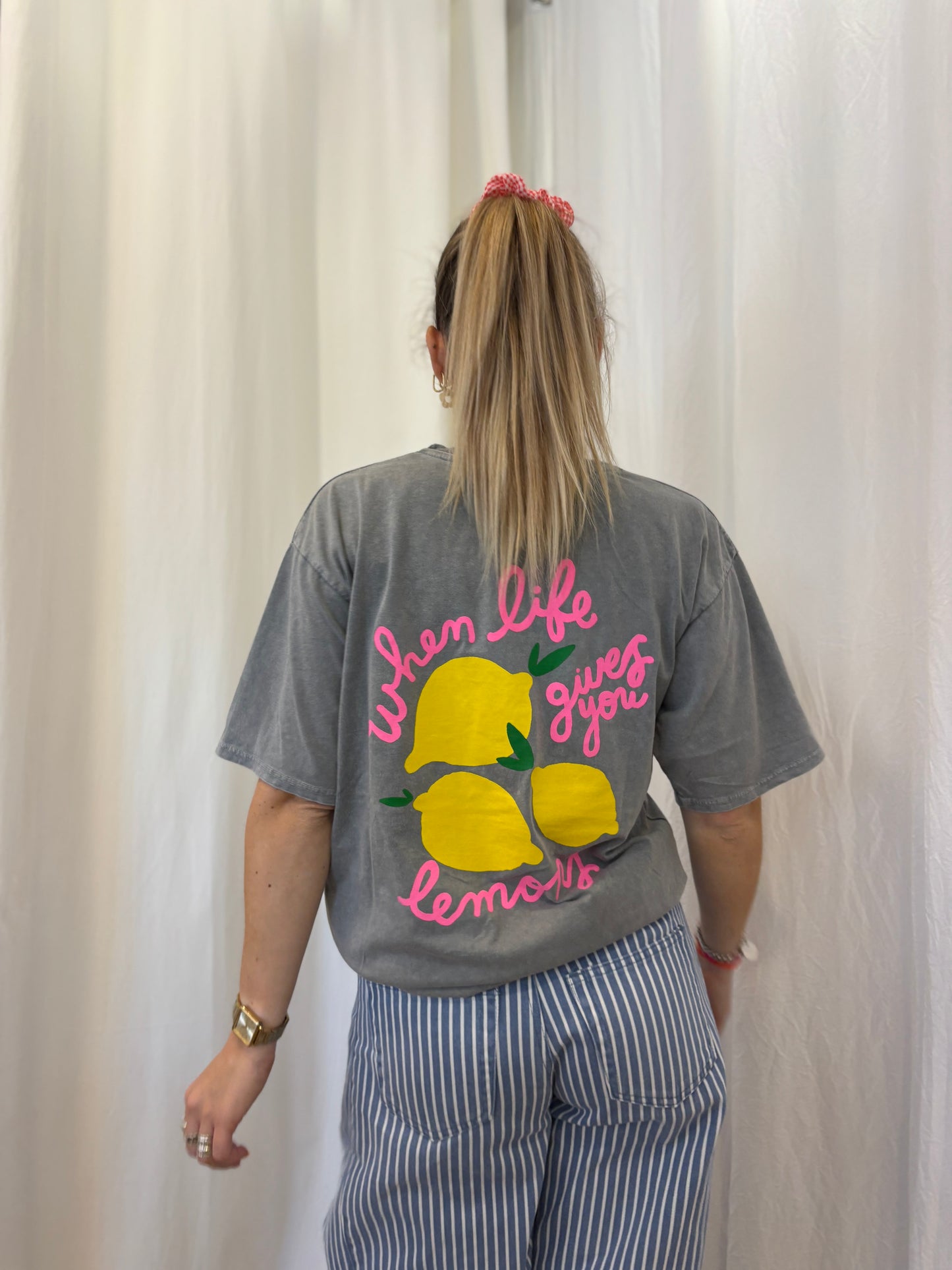 T-shirt LEMONS Gris