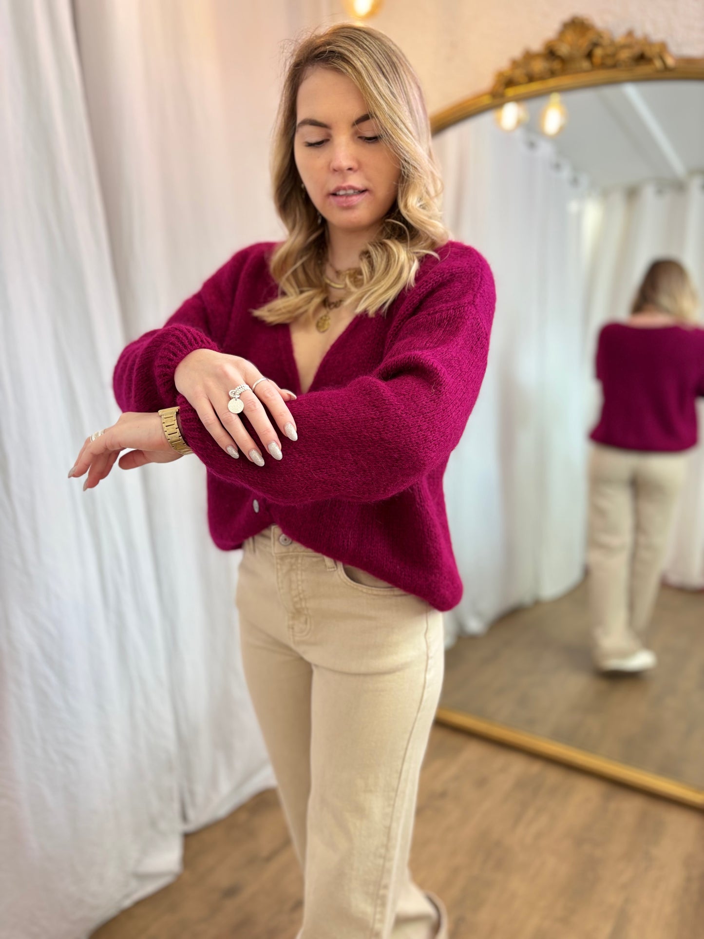 60 - Gilet LOU - Fushia violet đ§Ą