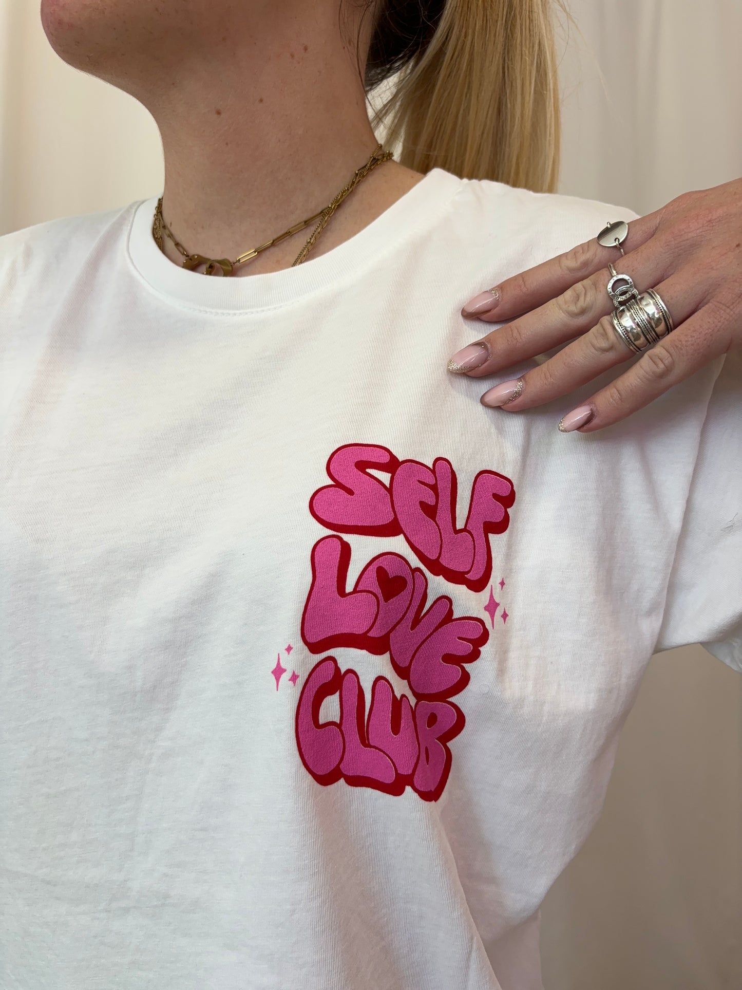 T-shirt SELF LOVE Blanc