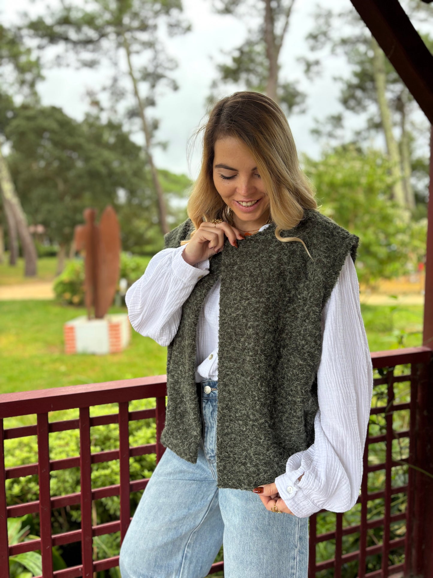 Veste sans manches LILI Kaki
