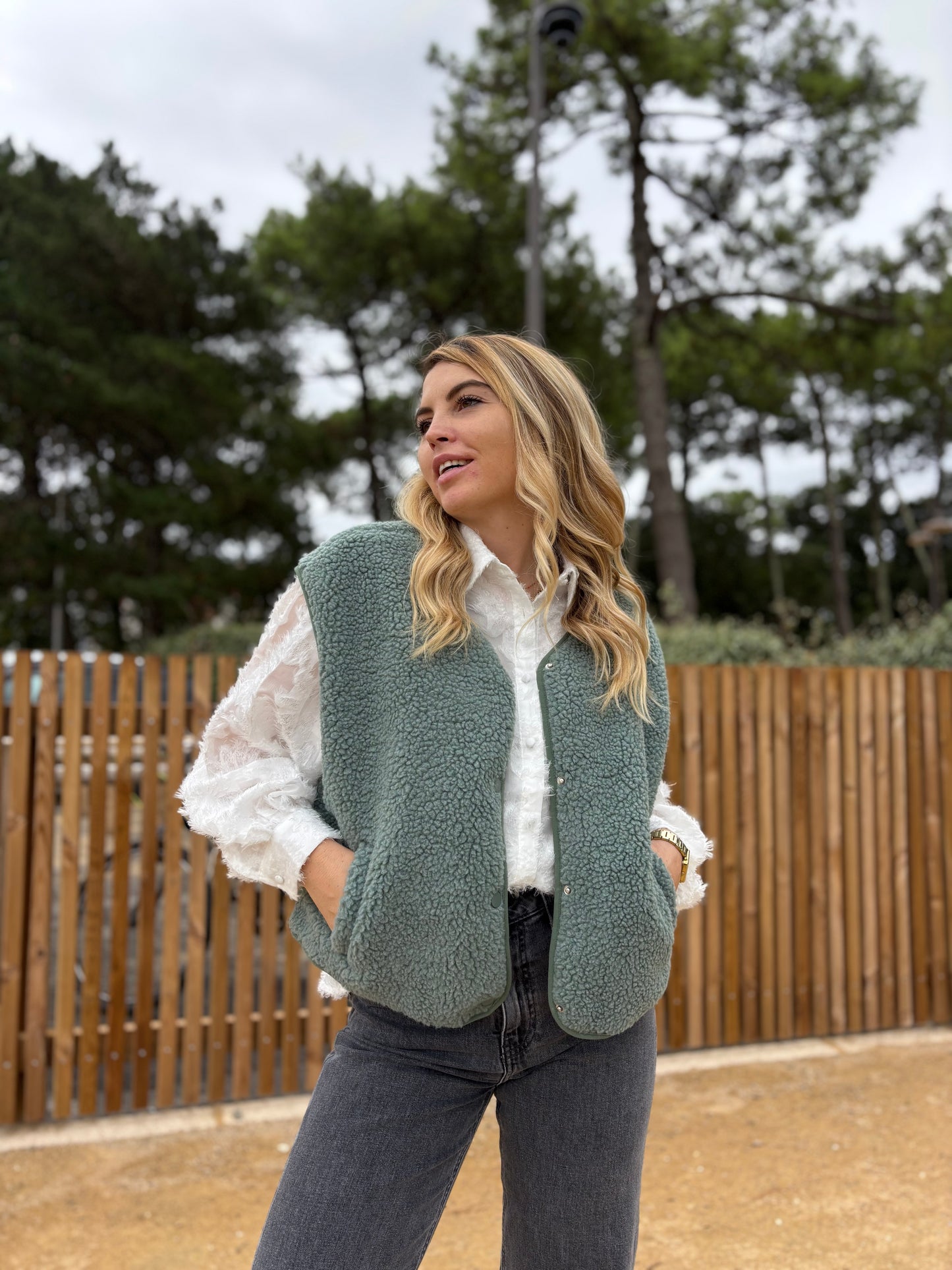 Veste sans manches ABY Vert clair