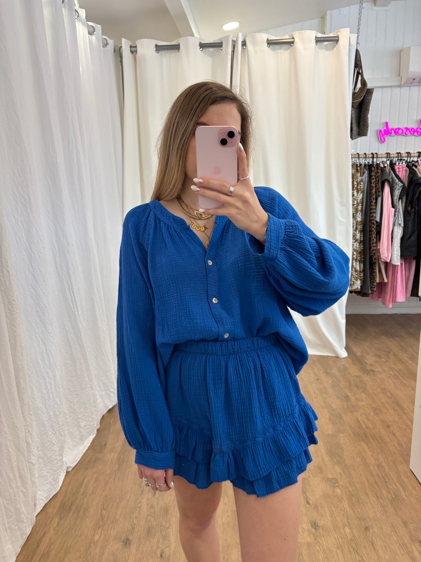 Blouse LYA Bleu électrique