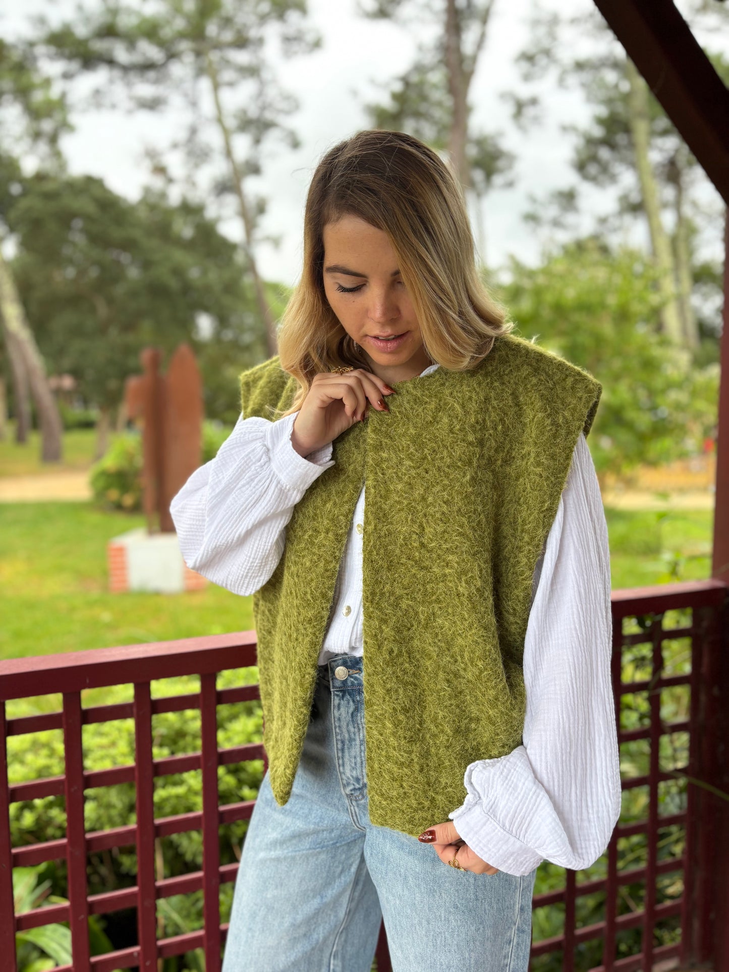 Veste sans manches LILI Olive