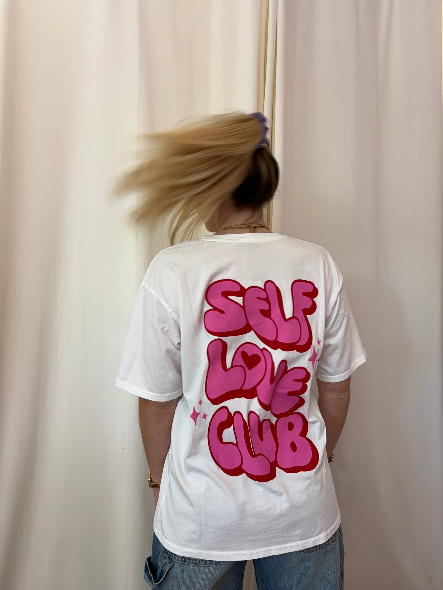 T-shirt SELF LOVE Blanc