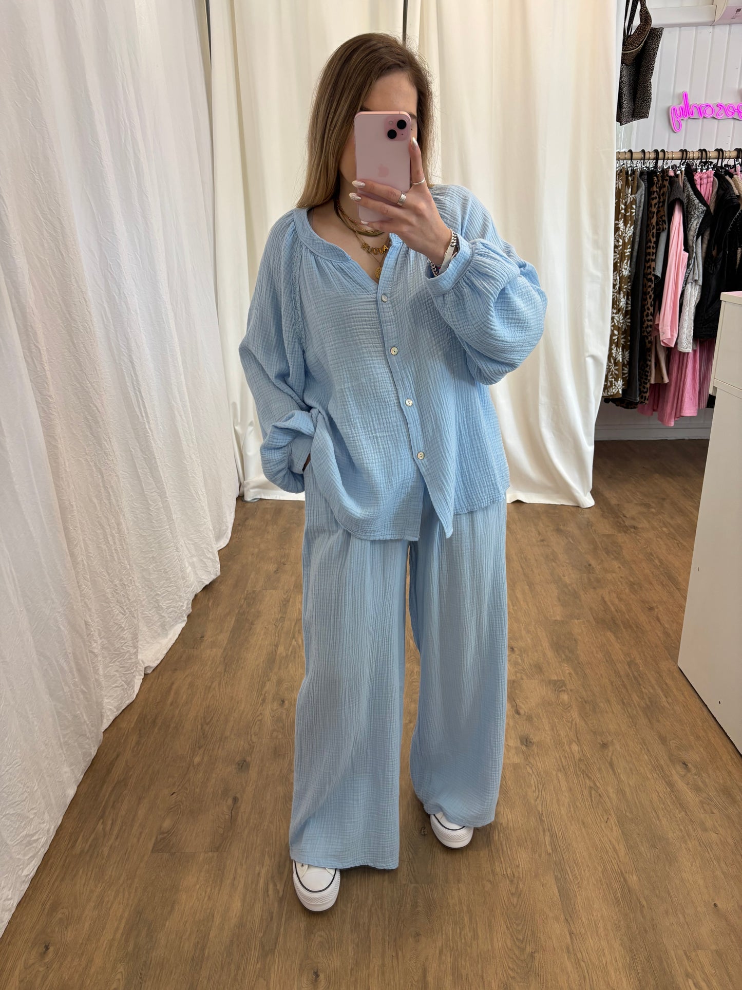 Pantalon LYA Bleu ciel