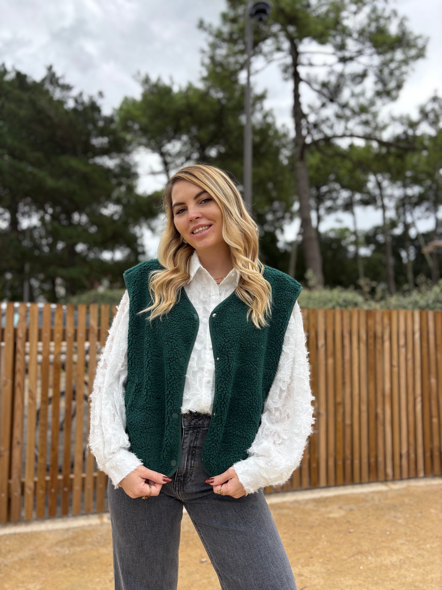 Veste sans manches ABY Vert foncé