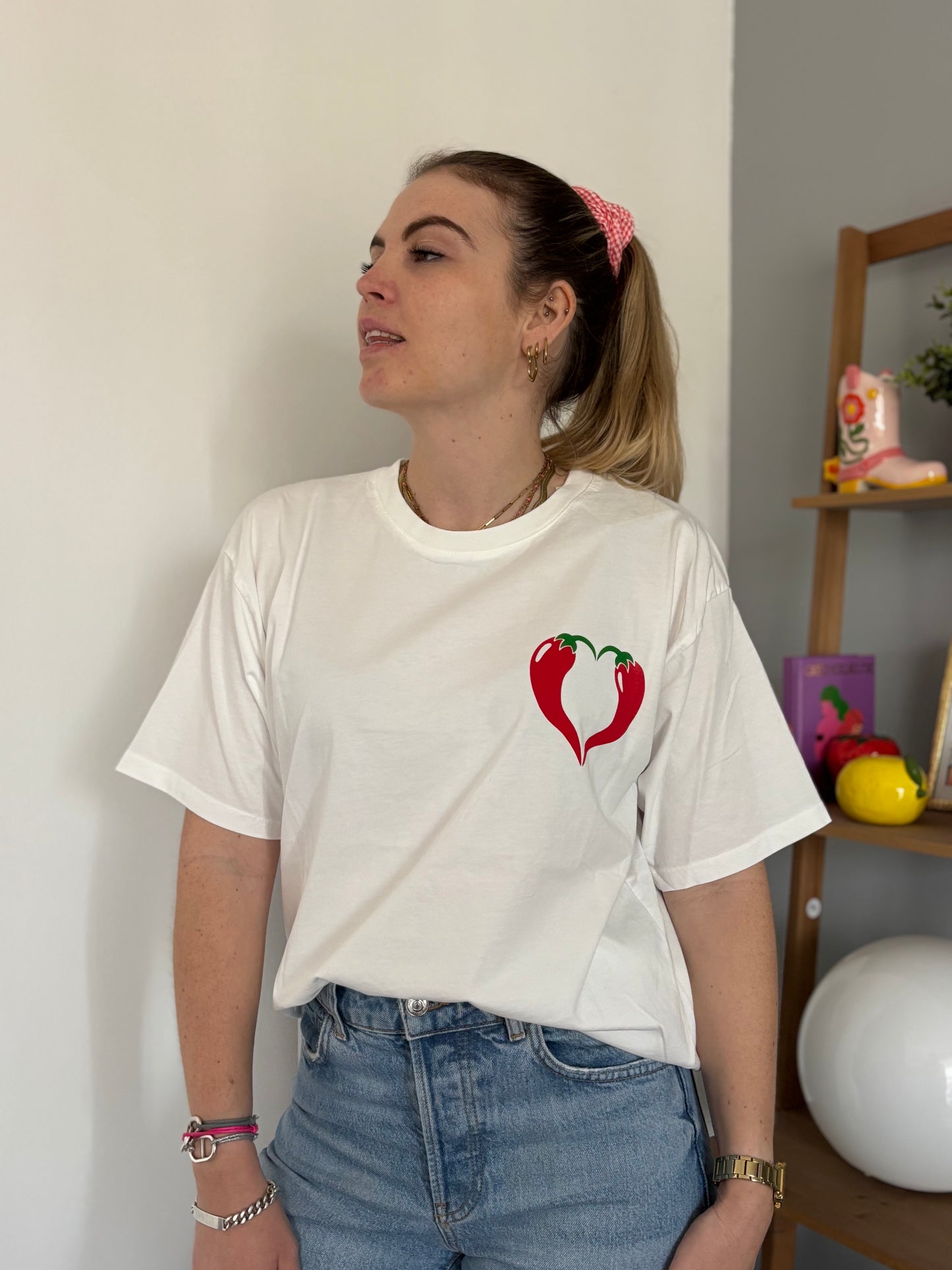 T-shirt SPICY LOVE Blanc