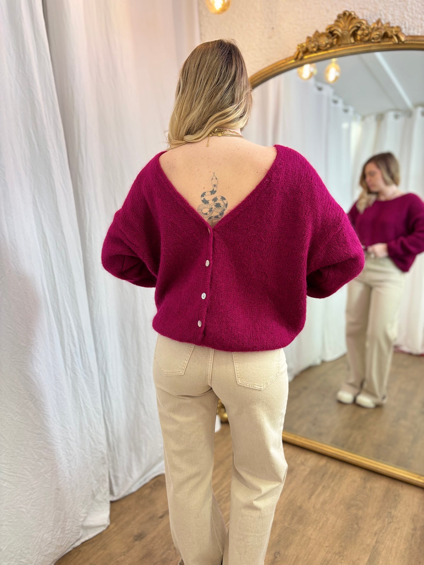 60 - Gilet LOU - Fushia violet đ§Ą