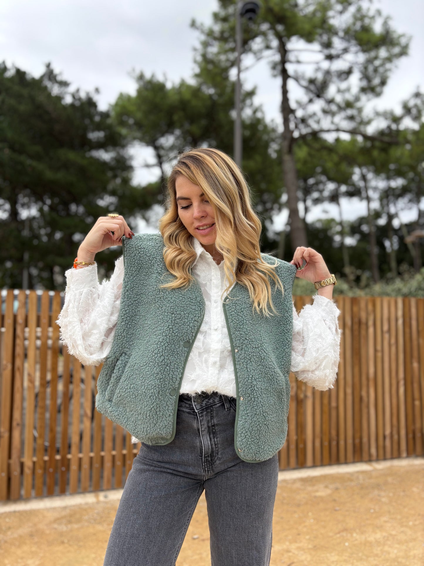 Veste sans manches ABY Vert clair