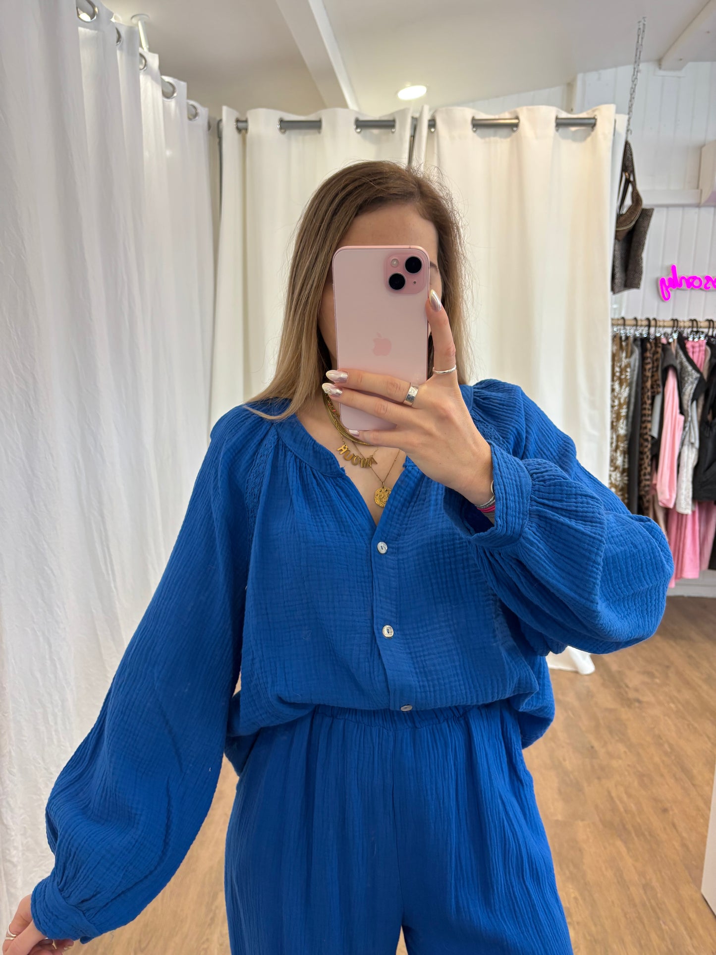 Blouse LYA Bleu électrique