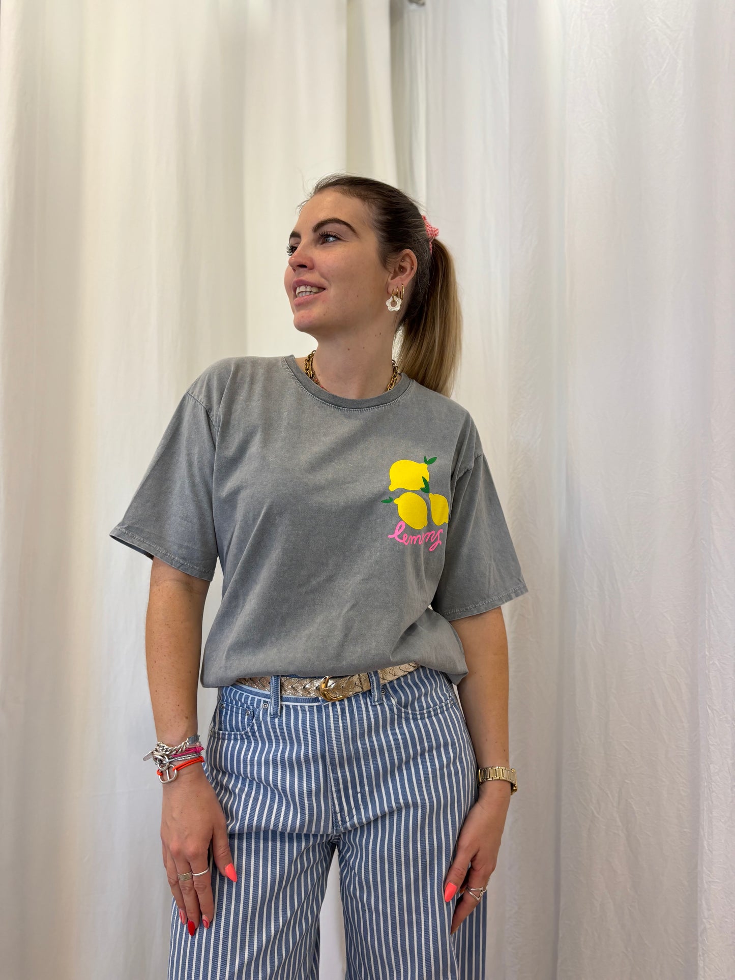 T-shirt LEMONS Gris