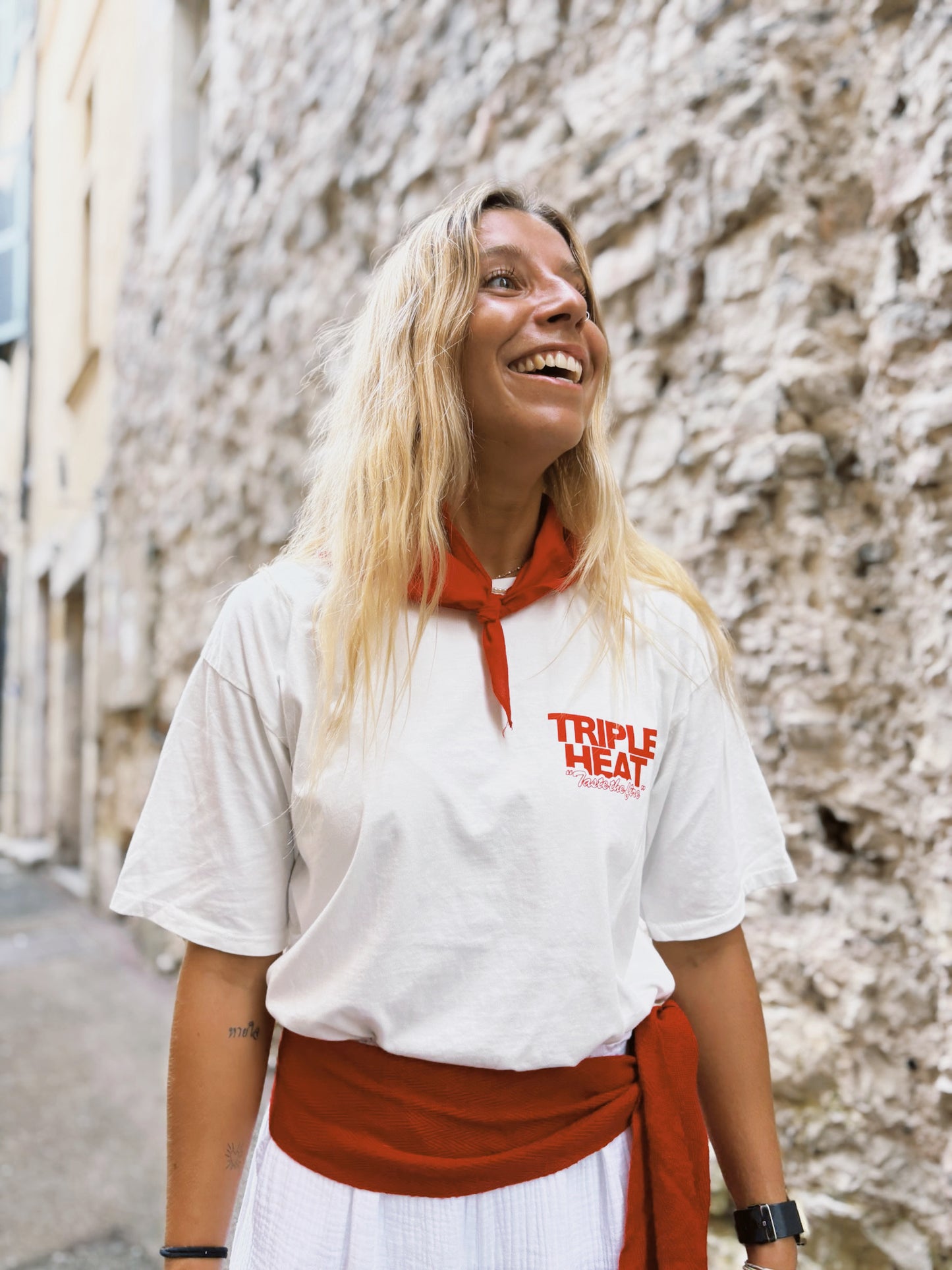 T-shirt TRIPLE HEAT Blanc