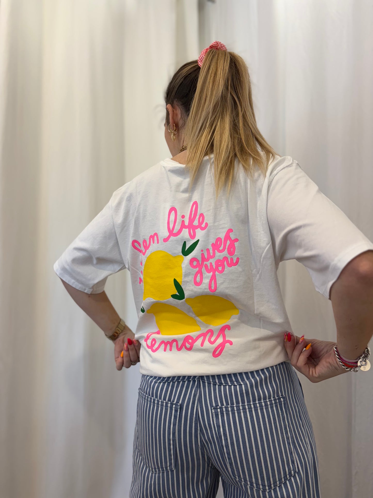 T-shirt LEMONS Blanc