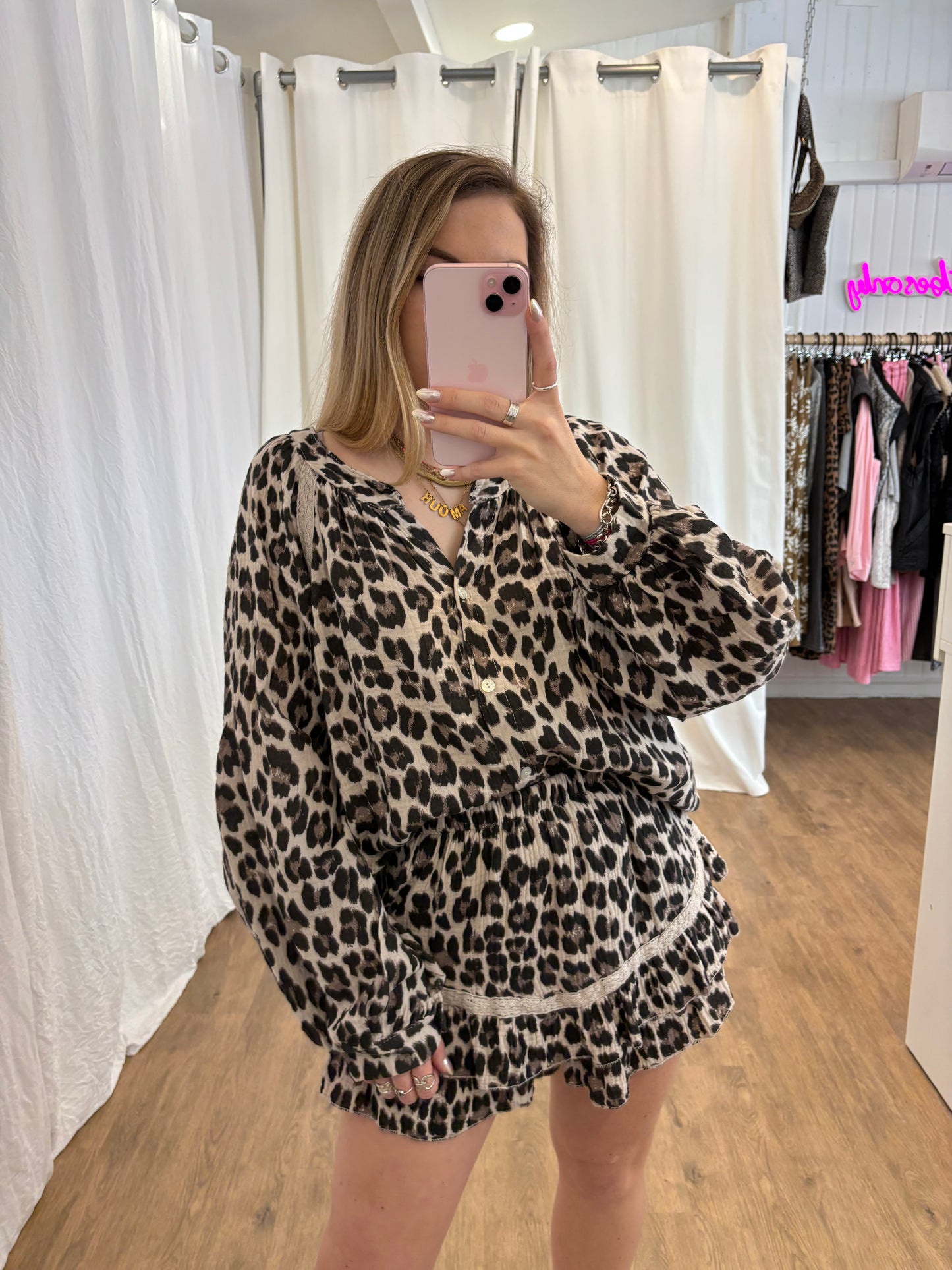 Short LYA Léopard beige