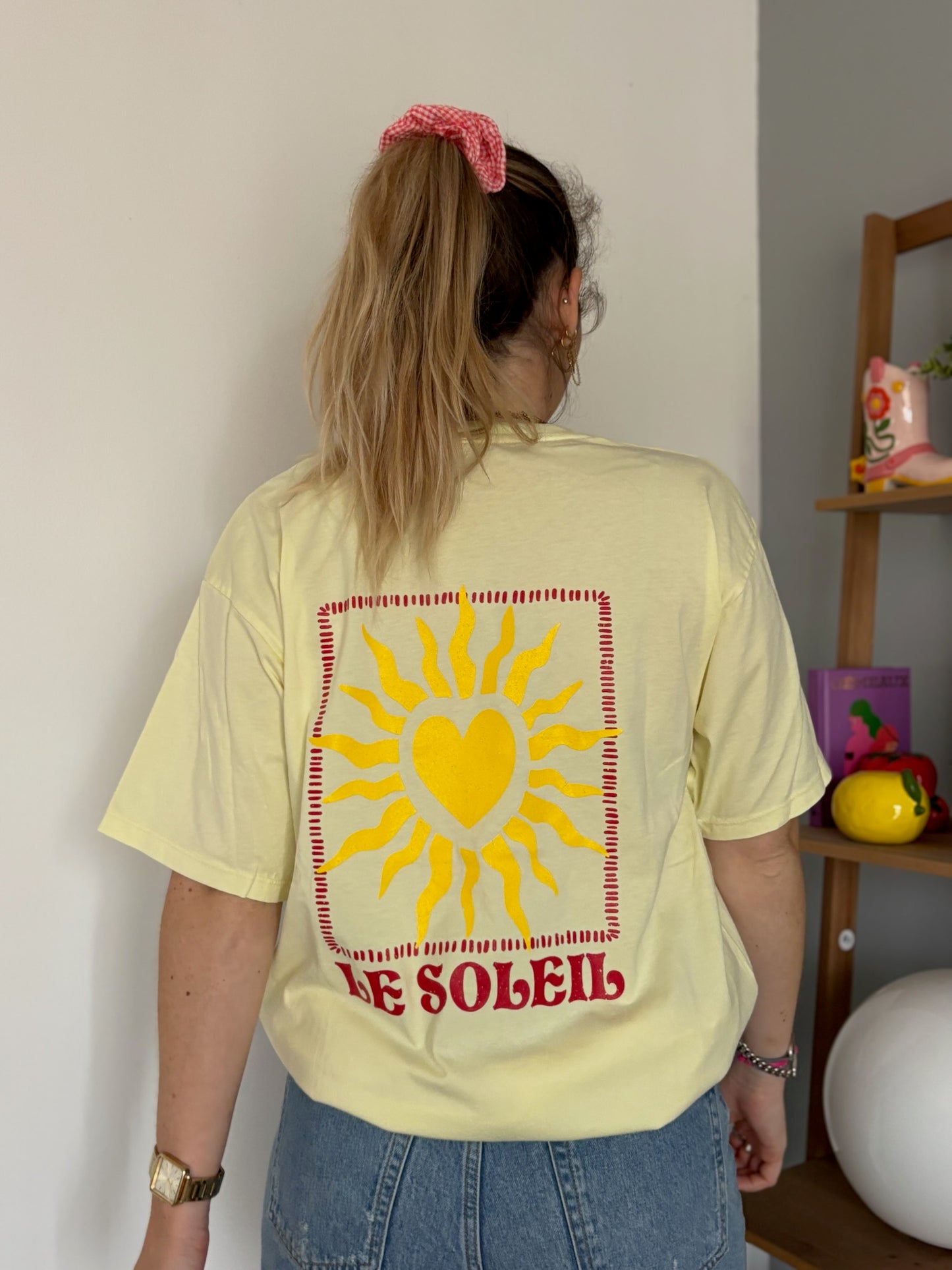 T-shirt SOLEIL CŒUR Jaune
