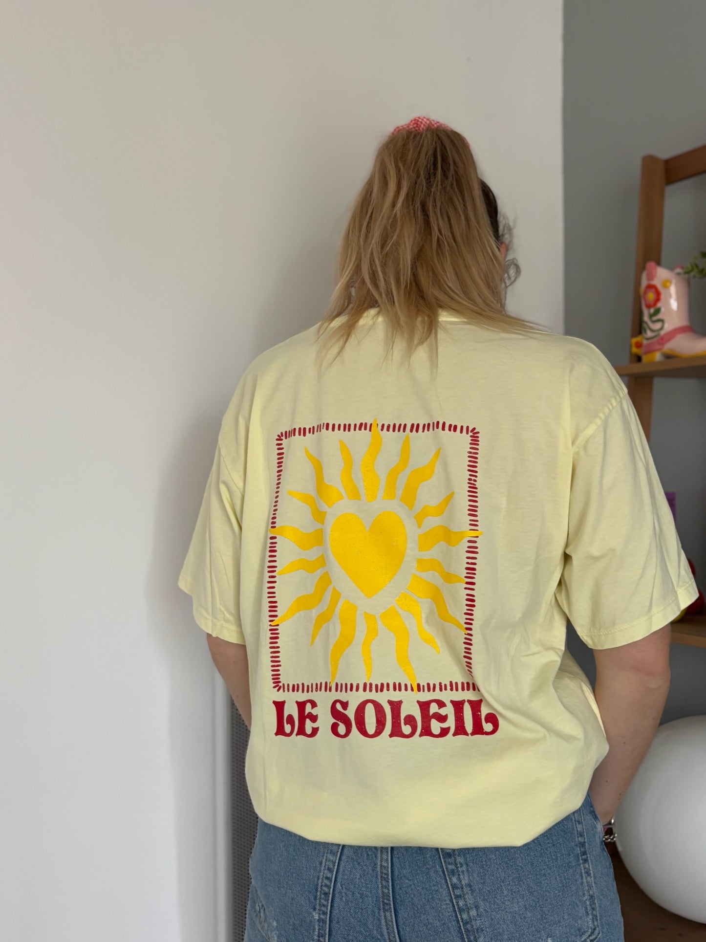 T-shirt SOLEIL CŒUR Jaune