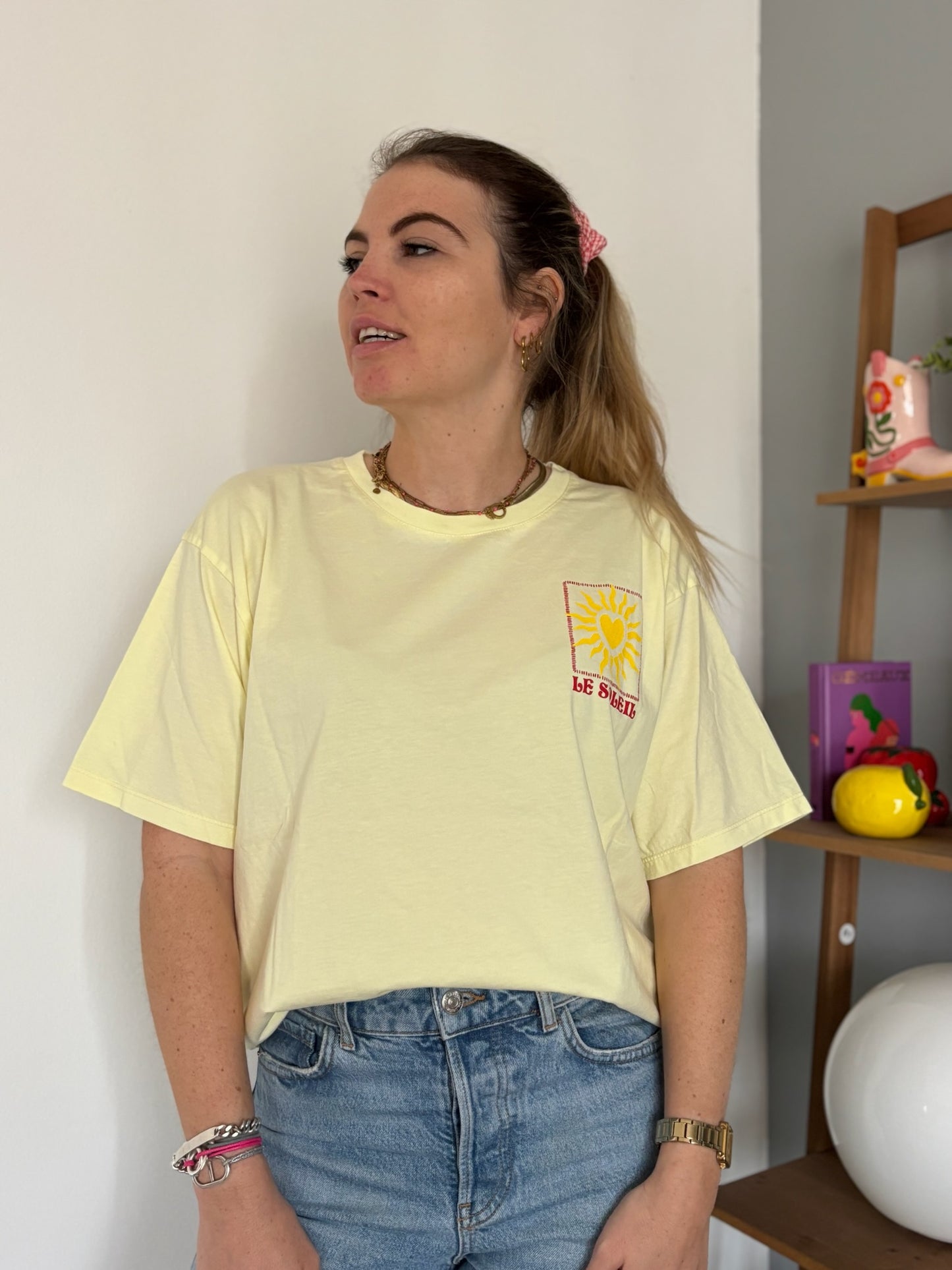T-shirt SOLEIL CŒUR Jaune