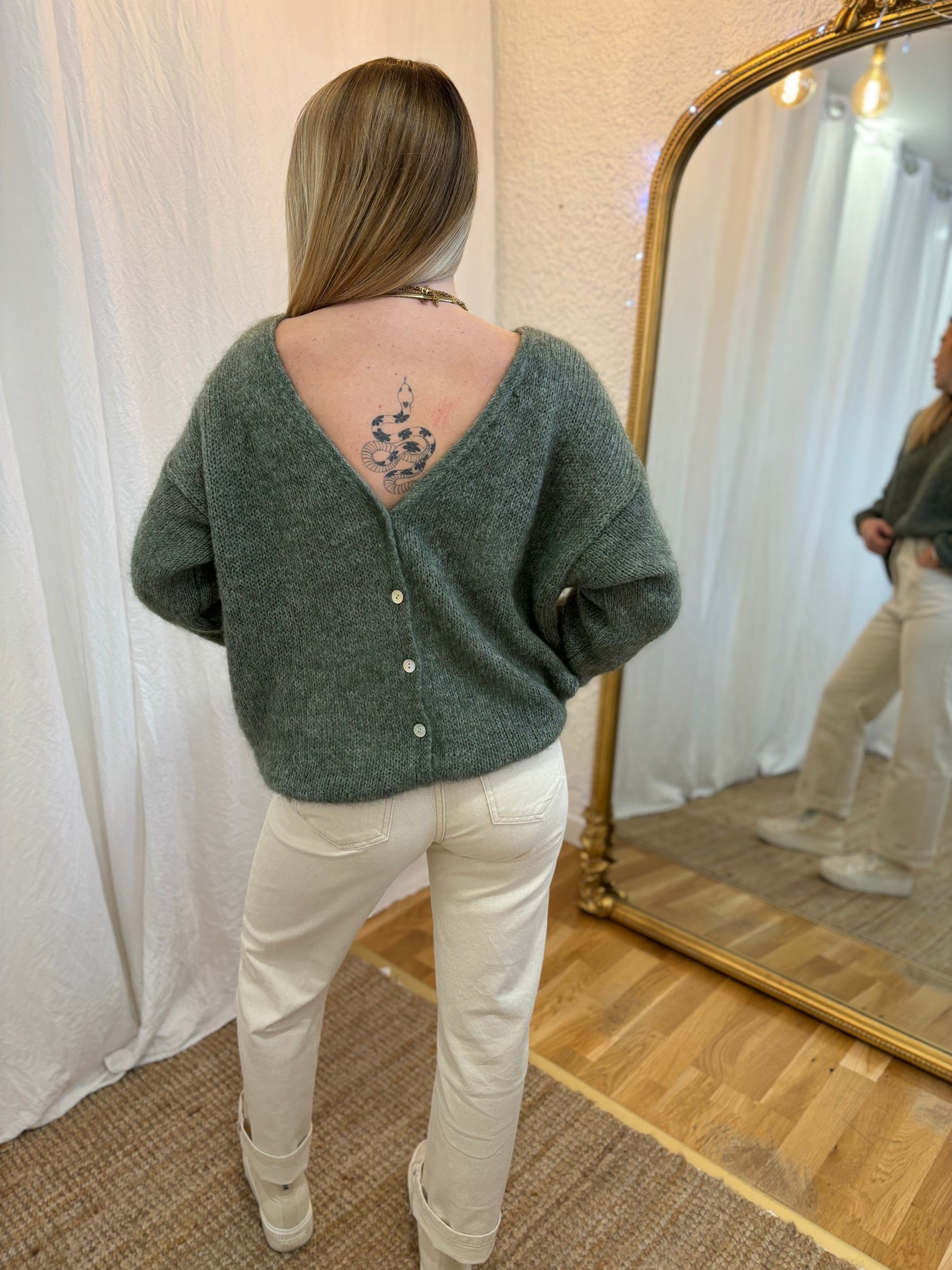 16 - Gilet LOU - Olive đ§Ą