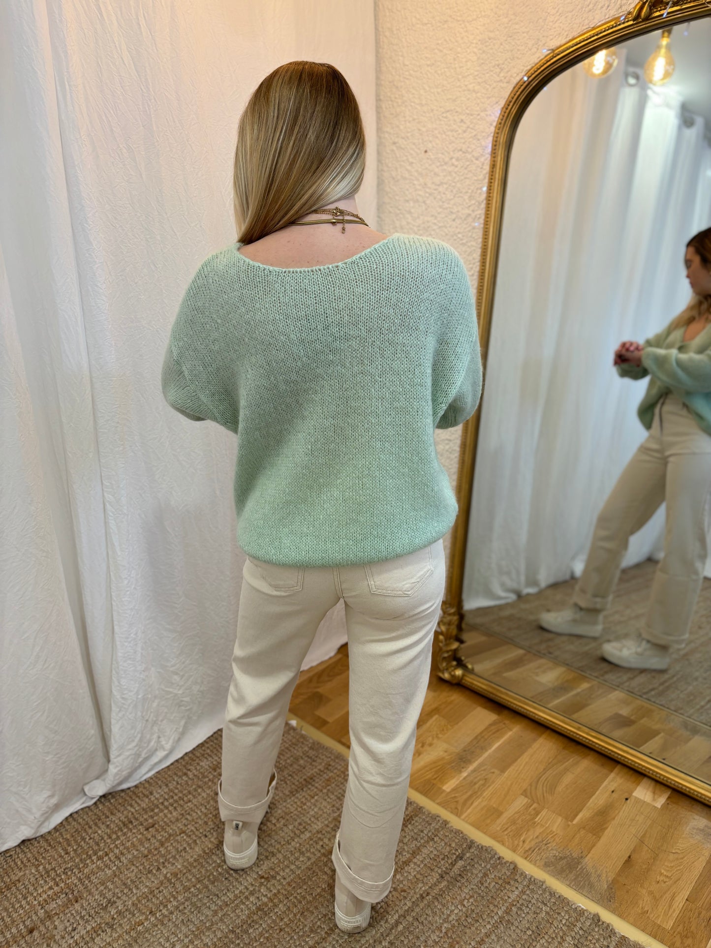 12 - Gilet LOU - Vert pastel đ§Ą