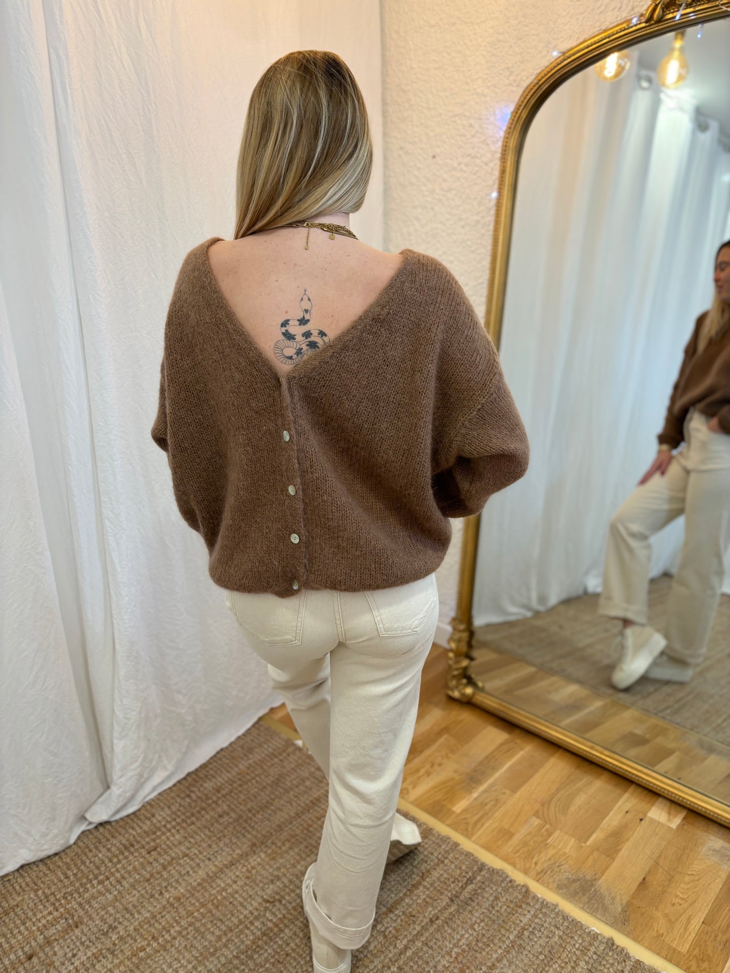 22 - Gilet LOU - Taupe foncĂ©đ§Ą