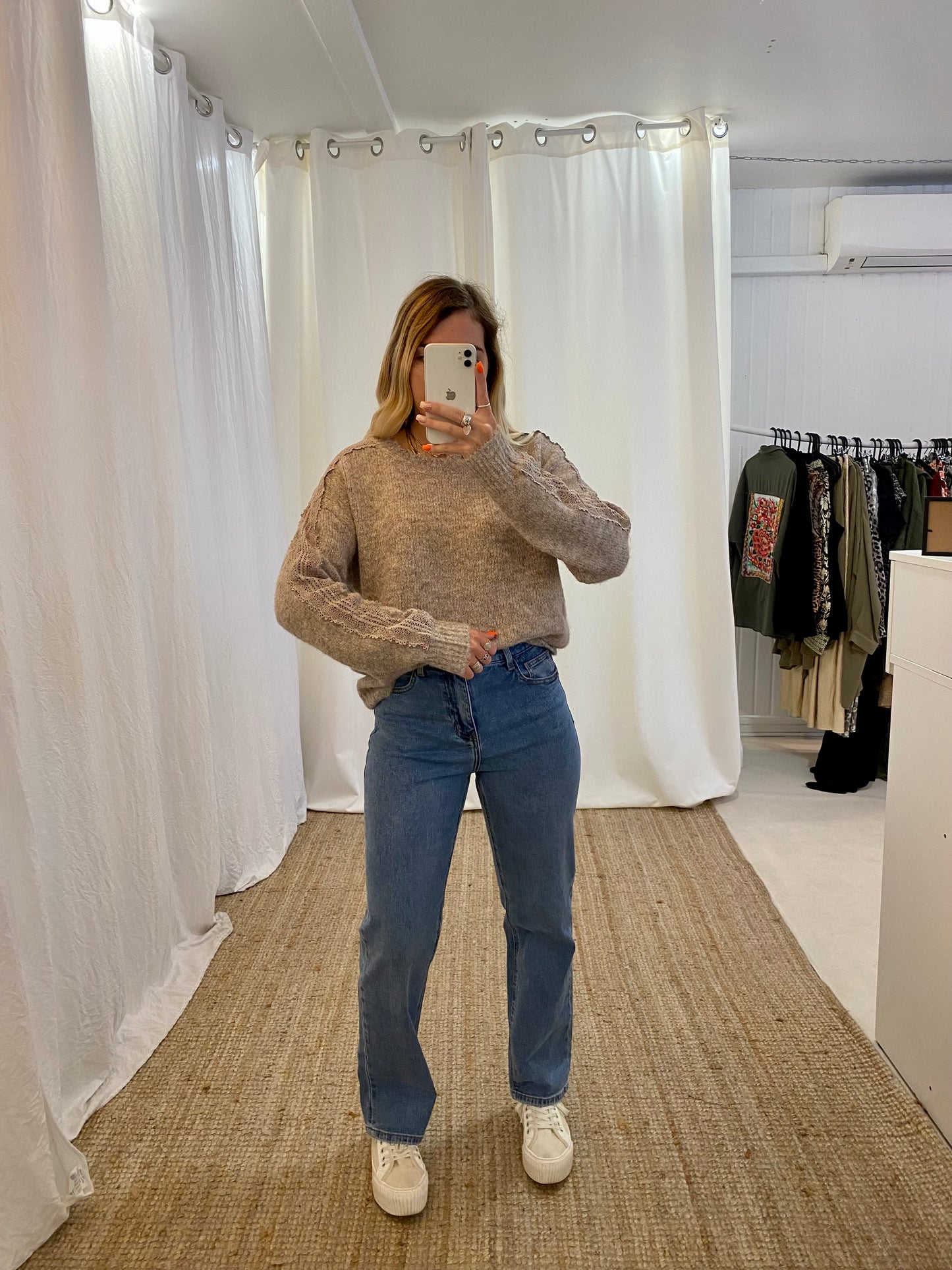 Pull MATTIA Taupe