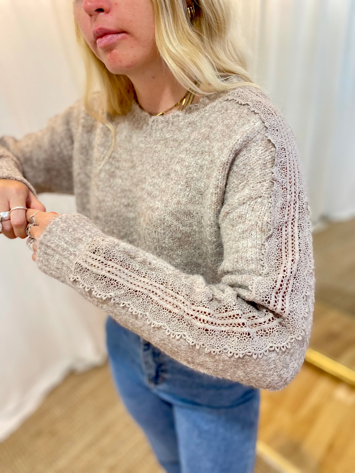 Pull MATTIA Taupe