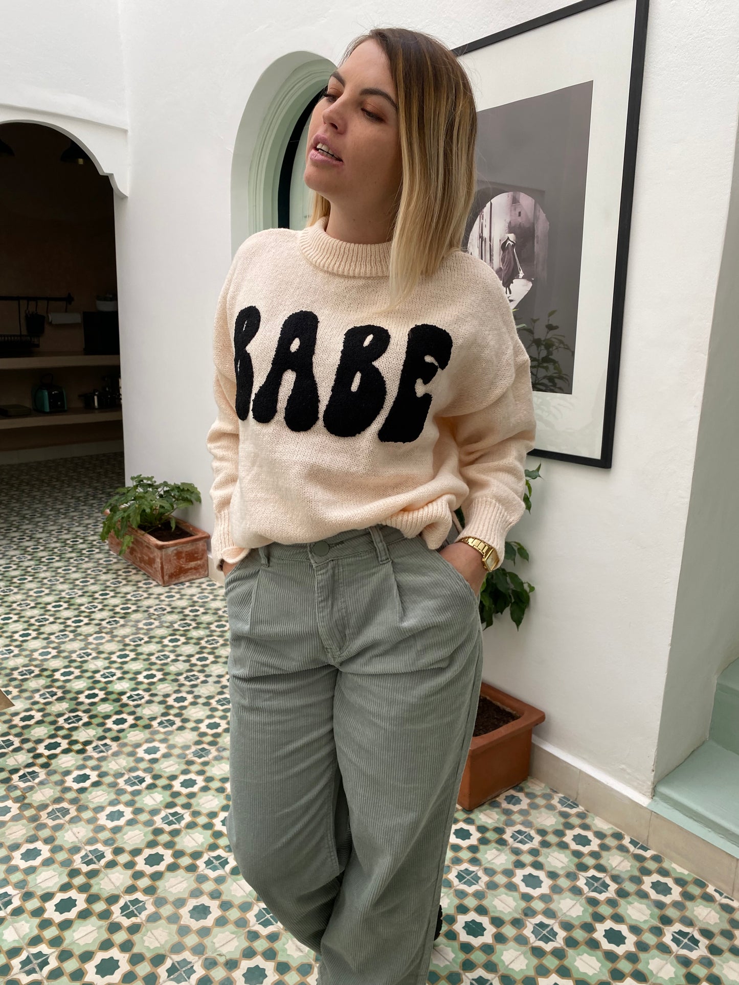Pull BABE Écru