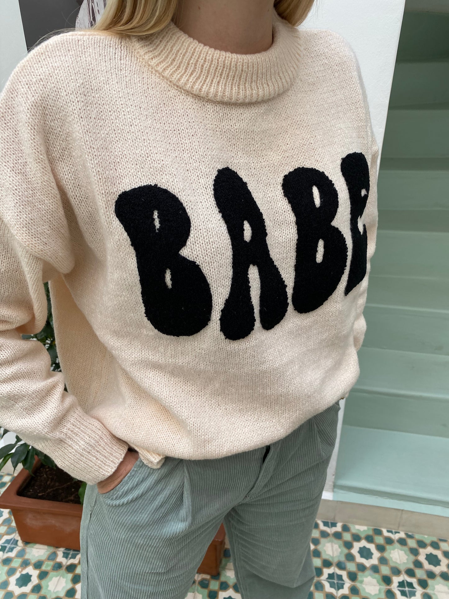 Pull BABE Écru