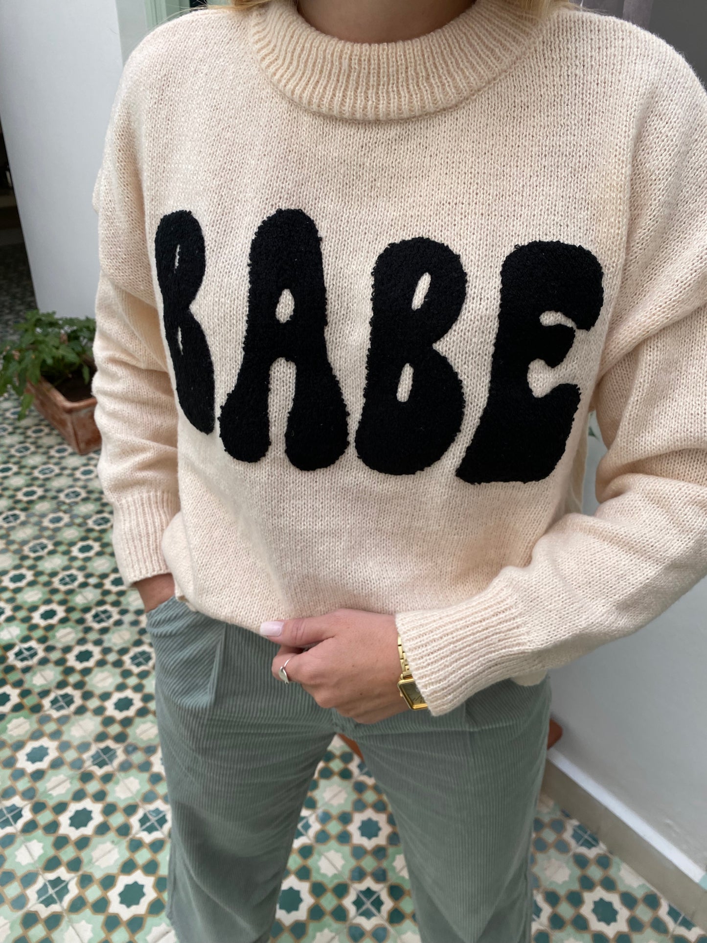 Pull BABE Écru